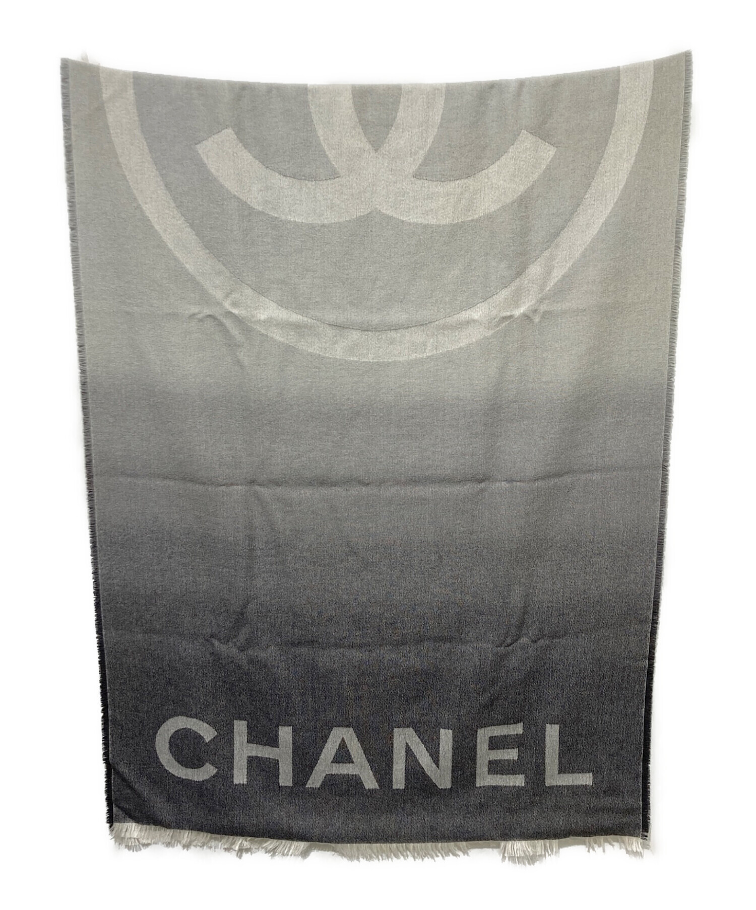 CHANEL ピンク・アイボリーグラデーション ストール 中古・古着通販