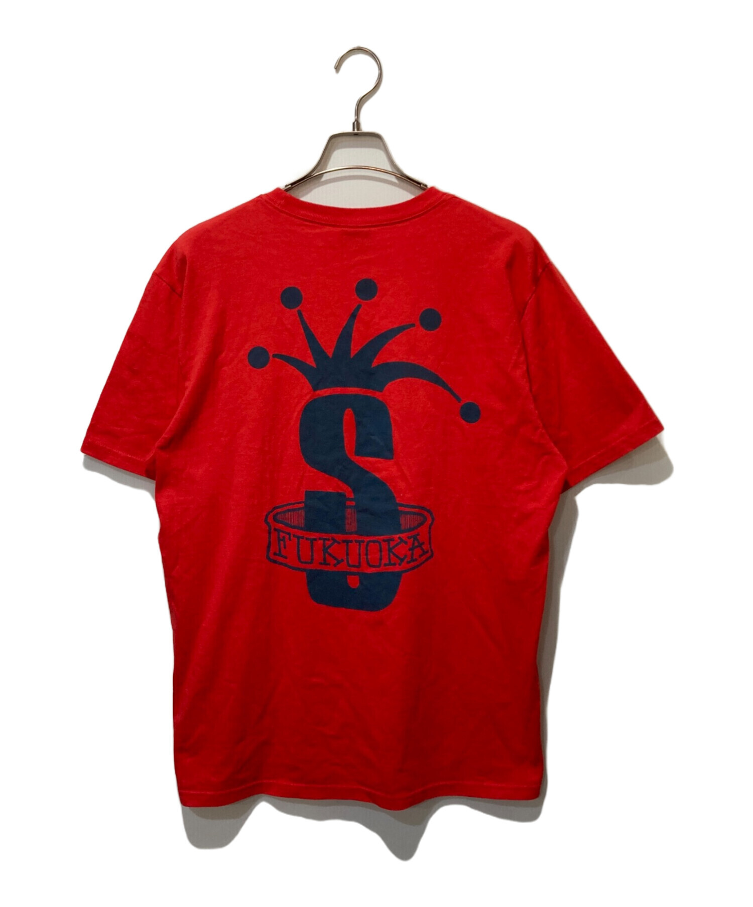 中古・古着通販】stussy (ステューシー) プリントTシャツ レッド
