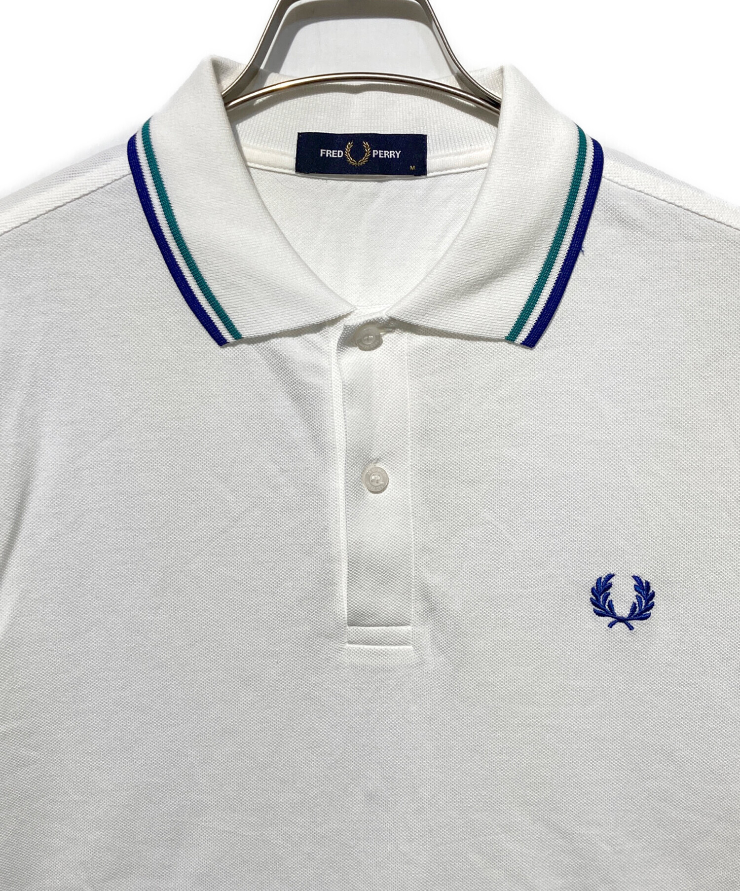 【新品未使用タグ付き】Fred Perry ポロシャツ ホワイト サイズ8 中古・古着通販】FRED PERRY (フレッドペリー) ポロシャツ ホワイト