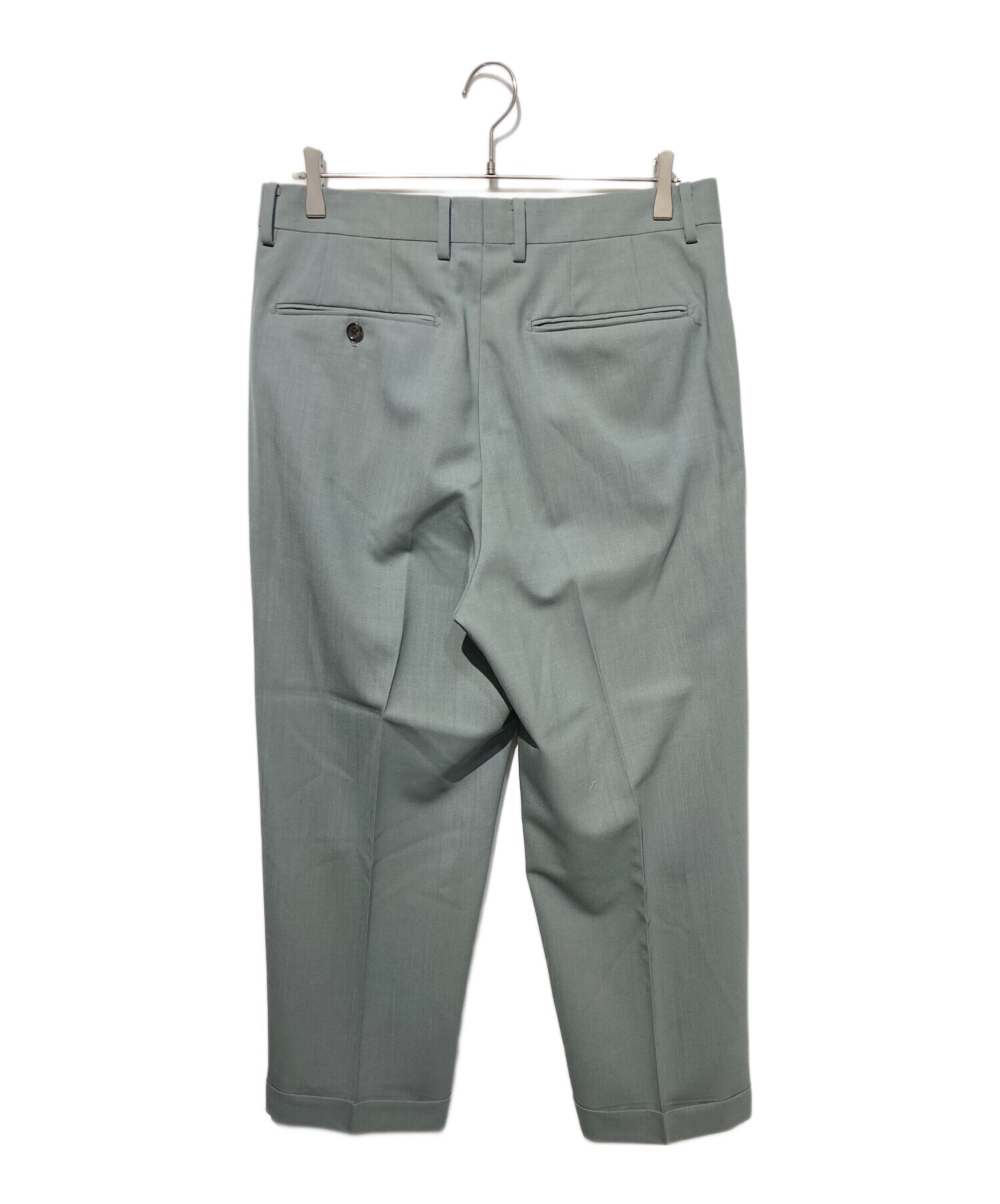 WACKO MARIA ワコマリア DORMEUIL ブルーグレー M 中古・古着通販】WACKO MARIA (ワコマリア) DORMEUIL プリーテッド