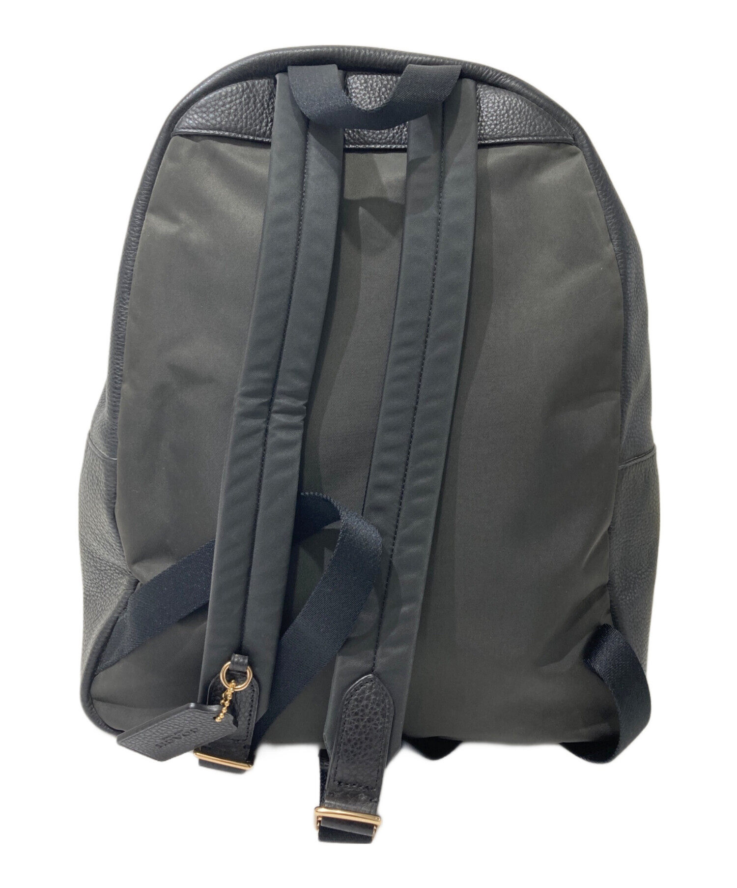 中古・古着通販】COACH (コーチ) チャーリー レザーリュック ブラック