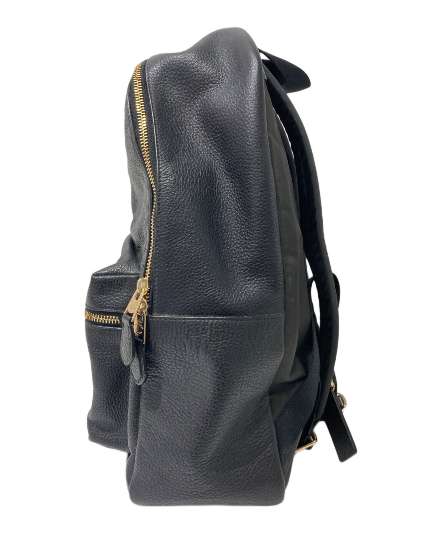 中古・古着通販】COACH (コーチ) チャーリー レザーリュック ブラック