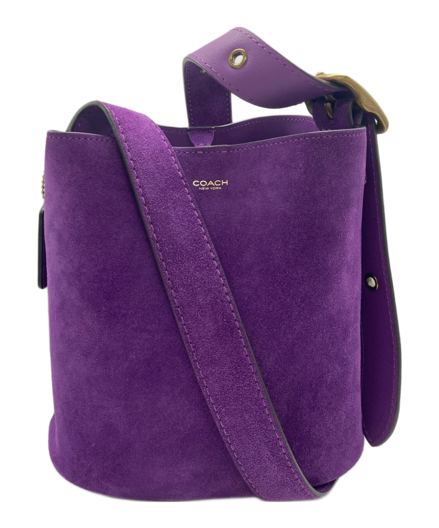 中古・古着通販】COACH (コーチ) ブリーカー バケットバッグ パープル
