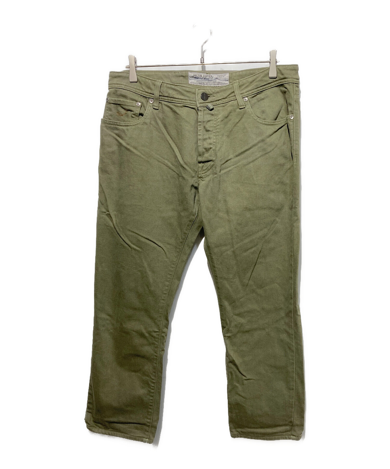 JACOB COHEN ヤコブコーエン デニムパンツ 34 美品 中古・古着通販】JACOB COHEN (ヤコブコーエン) デニムパンツ オリーブ