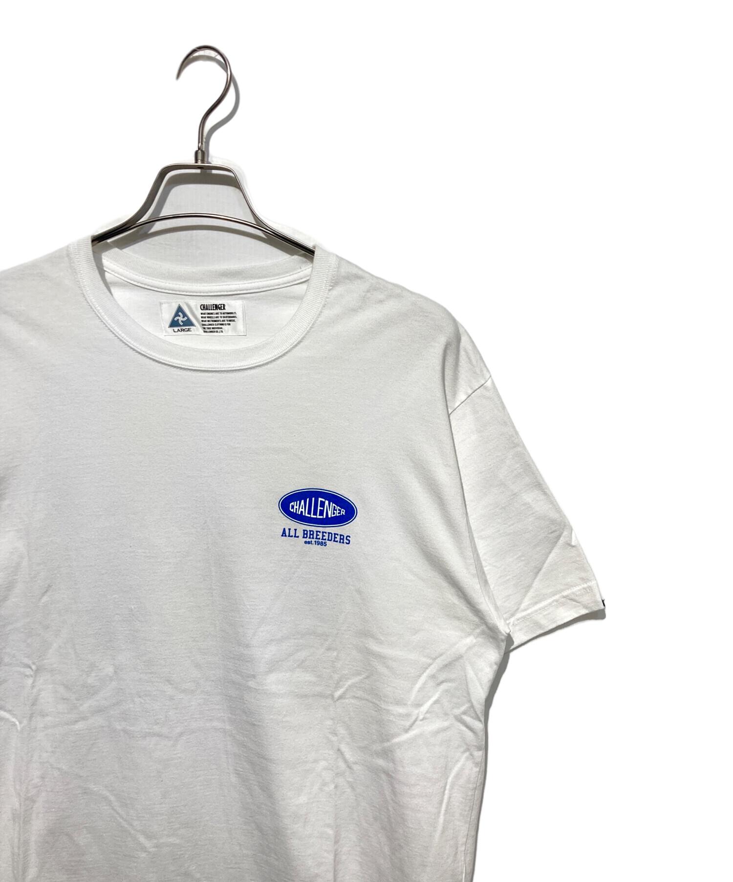 CHALLENGER Tシャツ ホワイト Lサイズ 中古・古着通販】CHALLENGER (チャレンジャー) プリントTシャツ
