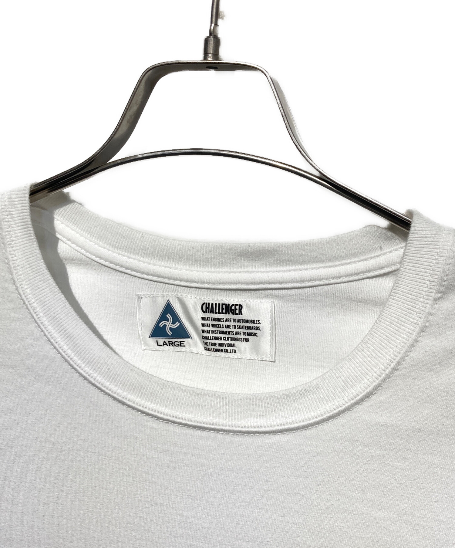 CHALLENGER Tシャツ ホワイト Lサイズ 中古・古着通販】CHALLENGER (チャレンジャー) プリントTシャツ