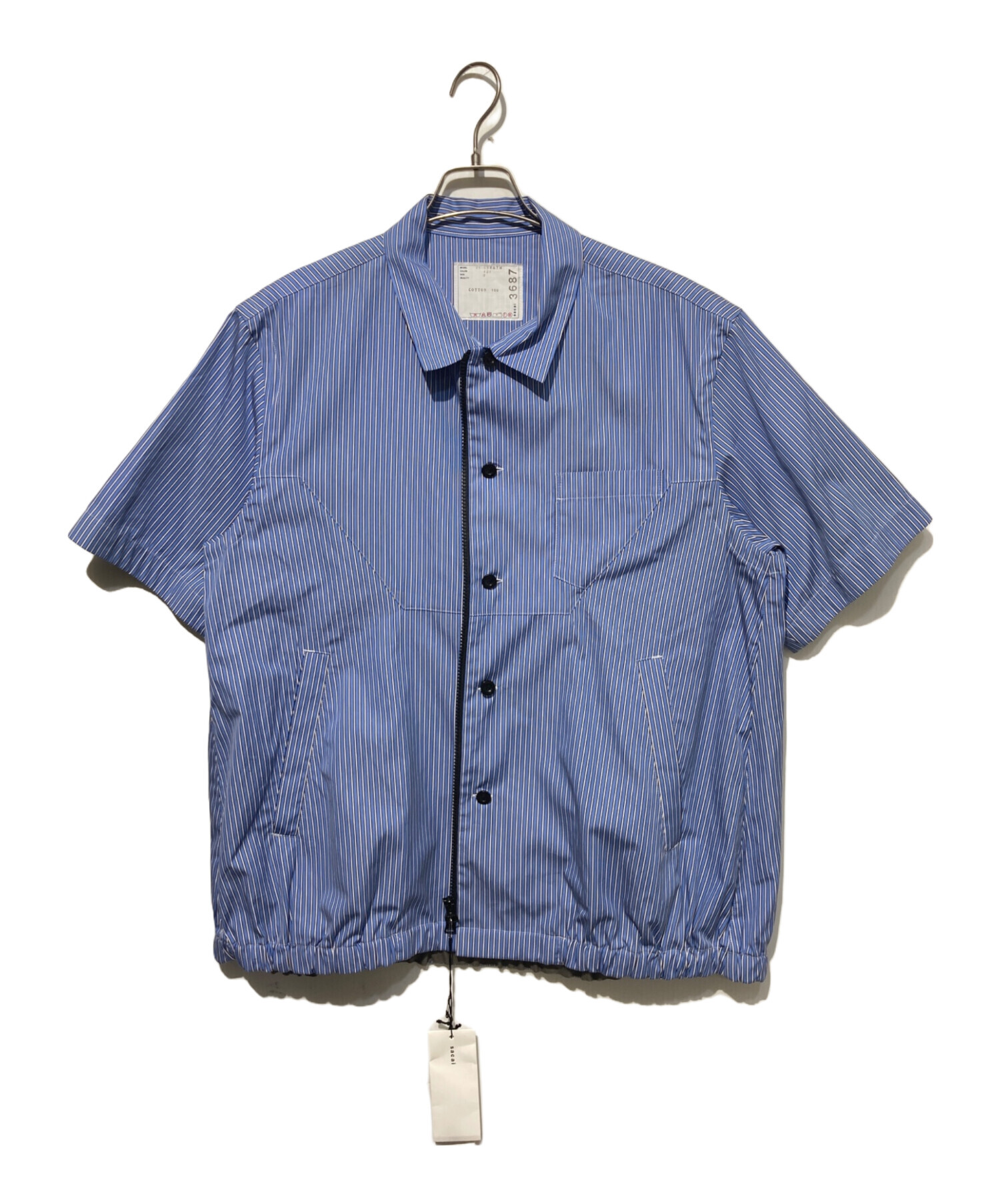 中古・古着通販】sacai (サカイ) Cotton Poplin Shirt ブルー サイズ:3 