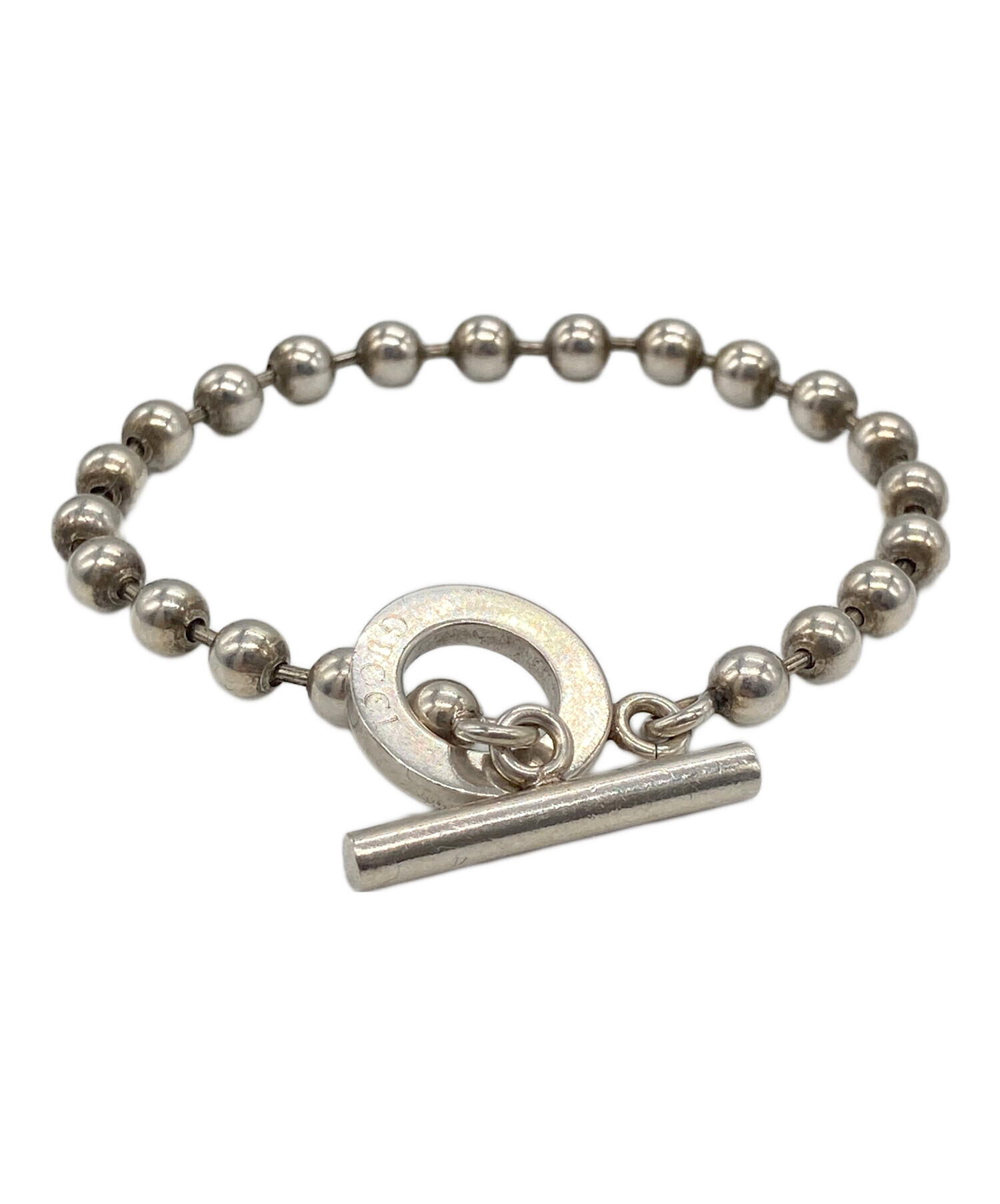 GUCCI ボールチェーン ブレスレット silver 925 中古・古着通販】GUCCI (グッチ) ボールチェーンブレスレット