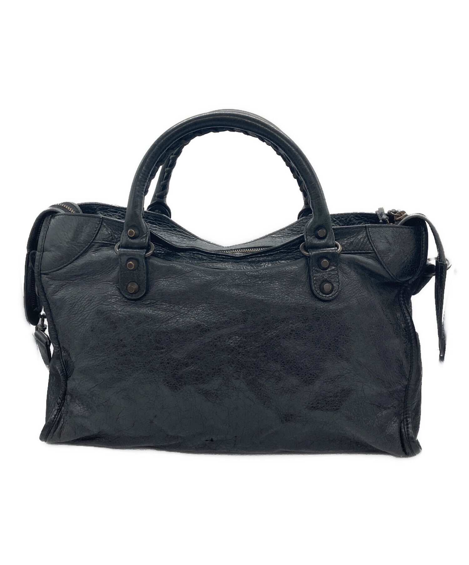 【廃盤】バレンシアガ　ブラック　2way バッグ 中古・古着通販】BALENCIAGA (バレンシアガ) ザ・シティ 2WAYバッグ