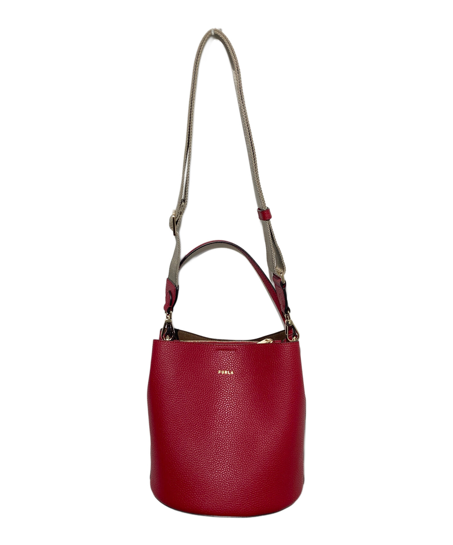 中古・古着通販】FURLA (フルラ) ダナエ 2WAYバケットバッグ レッド