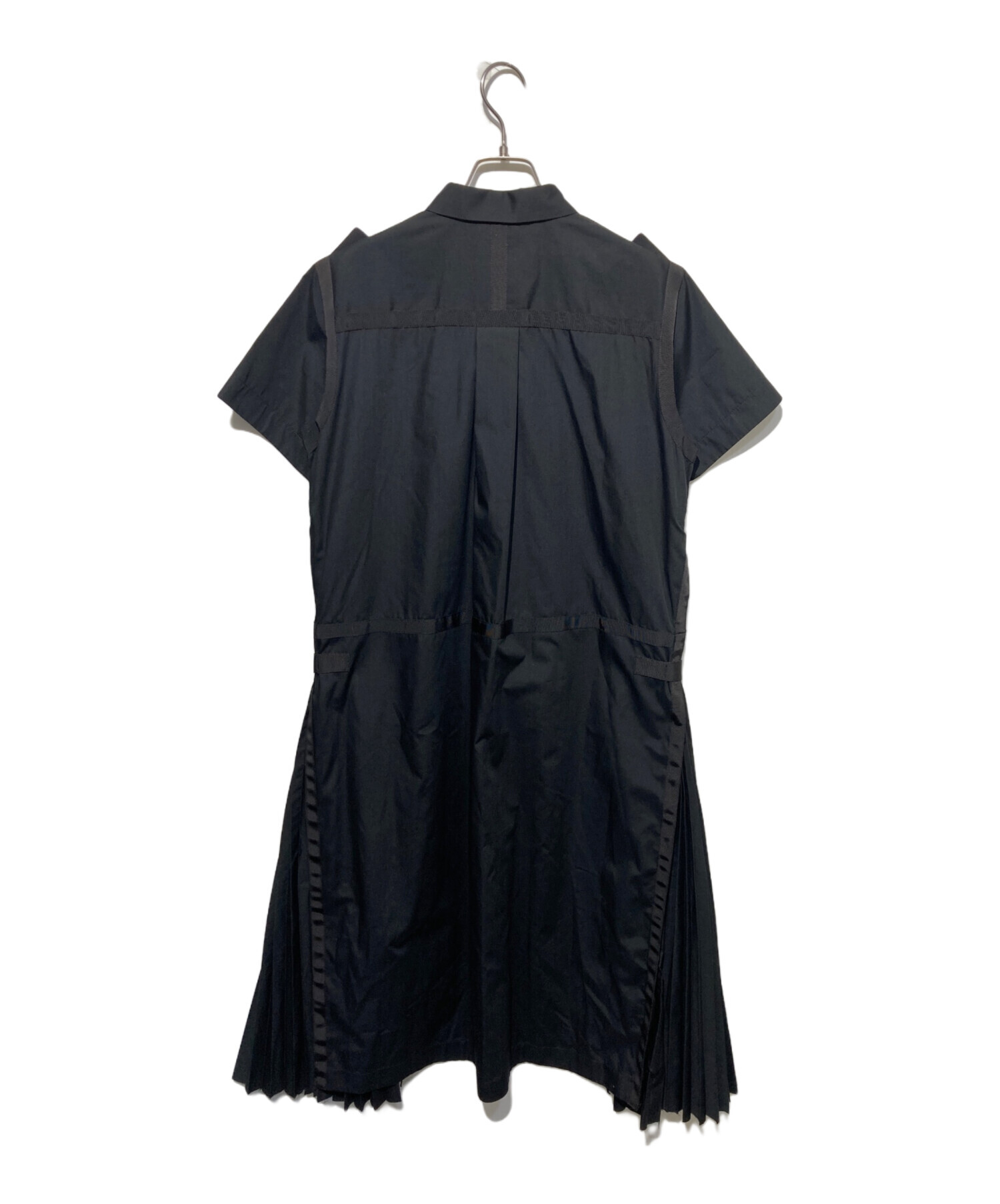 sacai タグ付き　2025SS アシンメトリーポプリンドレス 中古・古着通販】sacai (サカイ) コットンポプリンドレス ブラック