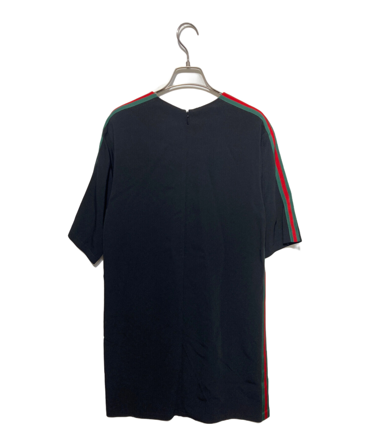 中古・古着通販】GUCCI (グッチ) シェリーラインワンピース ブラック
