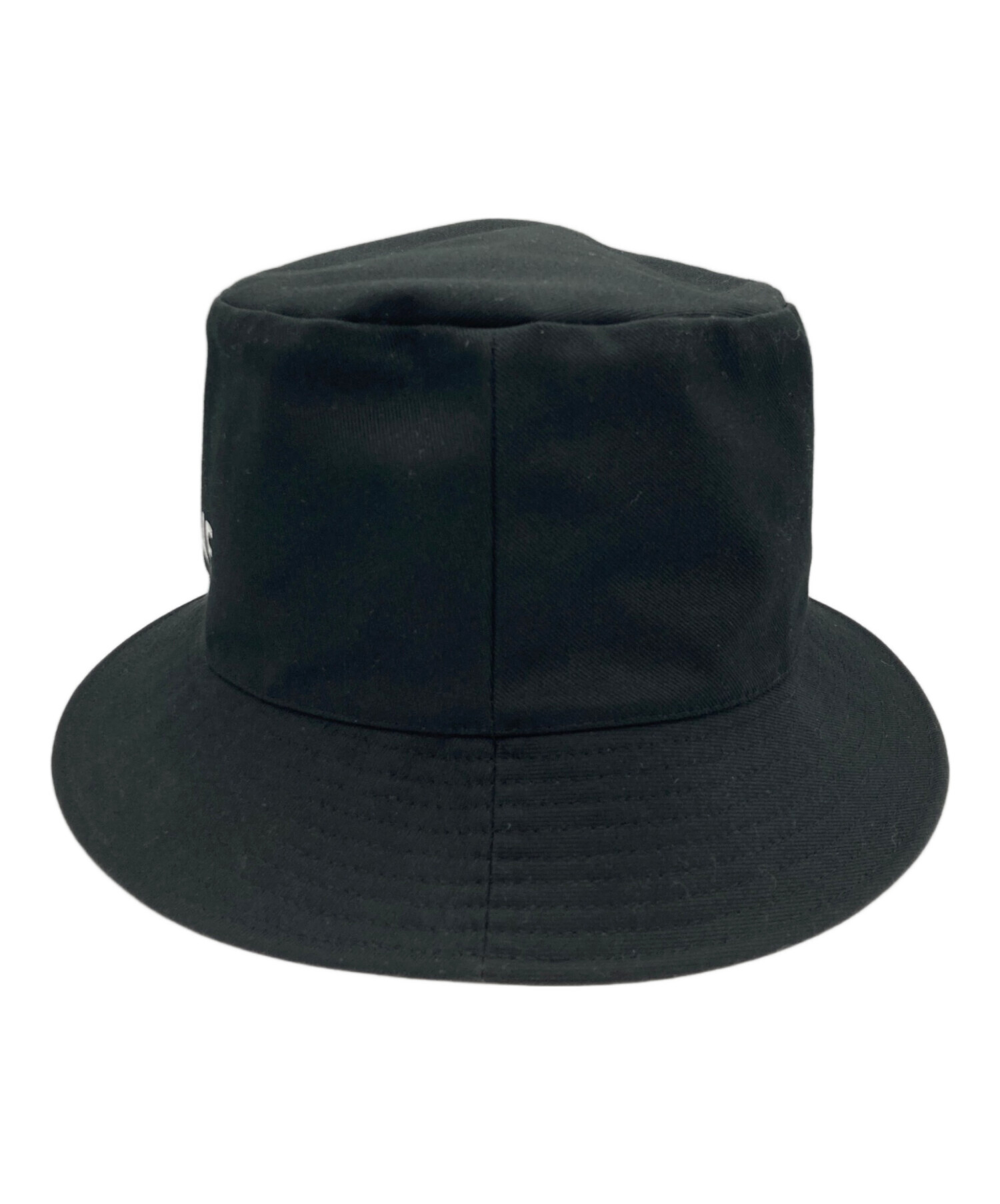 CELINE バケットハット ブラック 中古・古着通販】CELINE (セリーヌ) ロゴバケットハット ブラック