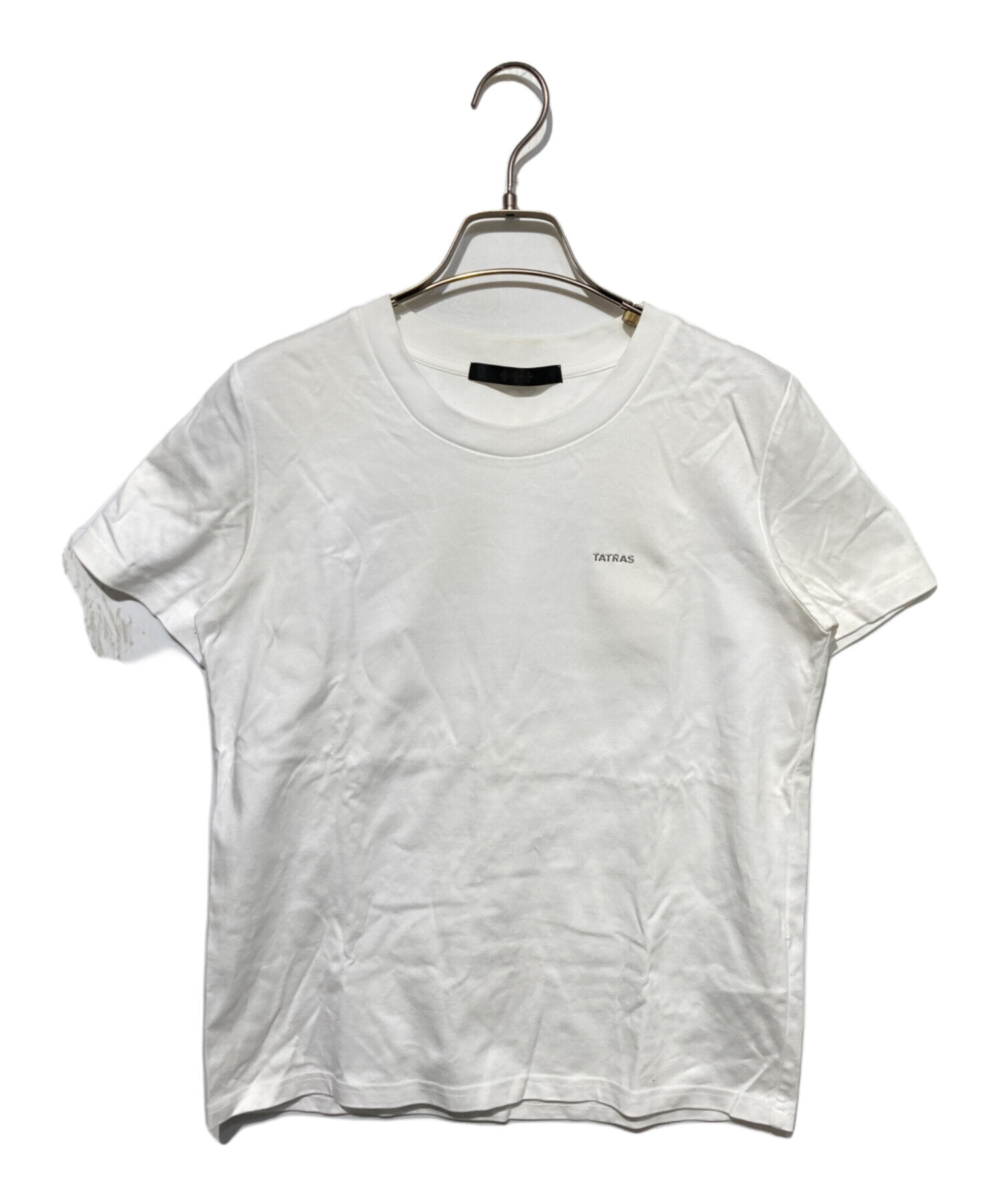 中古・古着通販】TATRAS (タトラス) ロゴTシャツ ホワイト サイズ:02