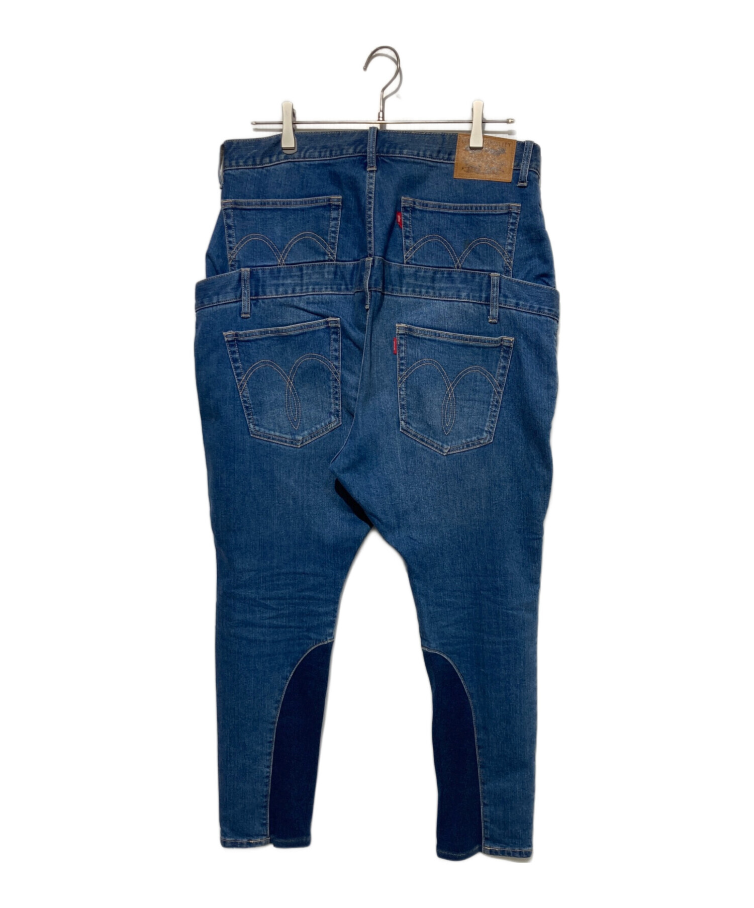 中古・古着通販】glamb (グラム) Jersey Layerd Denim インディゴ 