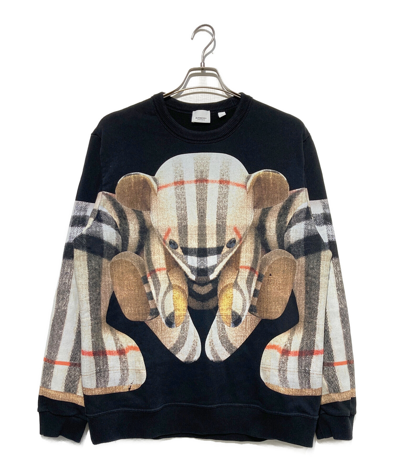 BURBERRY トーマスベア プリント スウェット トレーナー XS 中古・古着通販】BURBERRY (バーバリー) トーマスベア プリント クルー