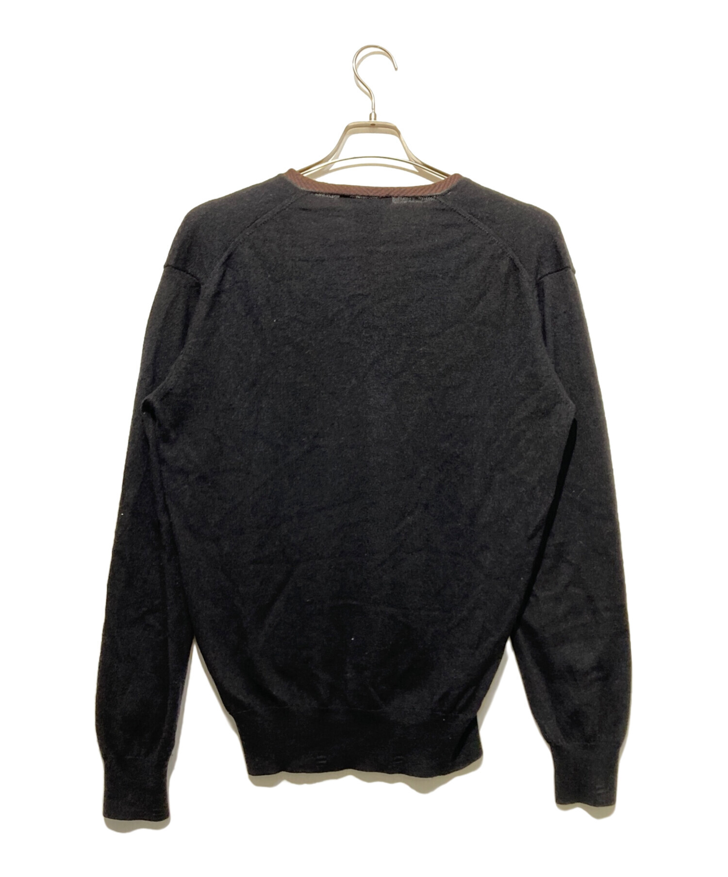 GUCCIカシミヤ＆シルク セーター 中古・古着通販】GUCCI (グッチ) シルクカシミヤ混Vネックニット