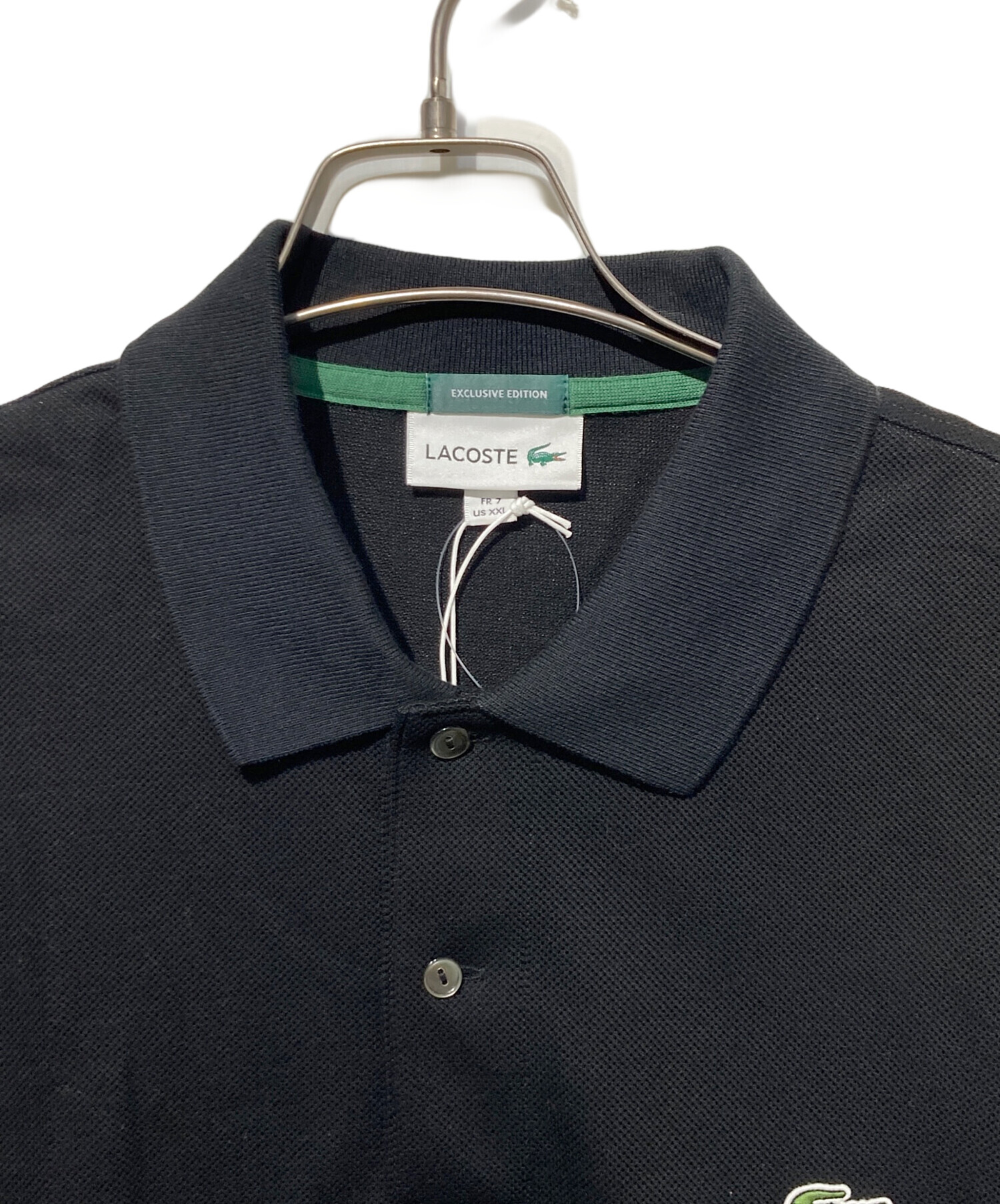 中古・古着通販】LACOSTE (ラコステ) ポロシャツ ブラック サイズ:XXL