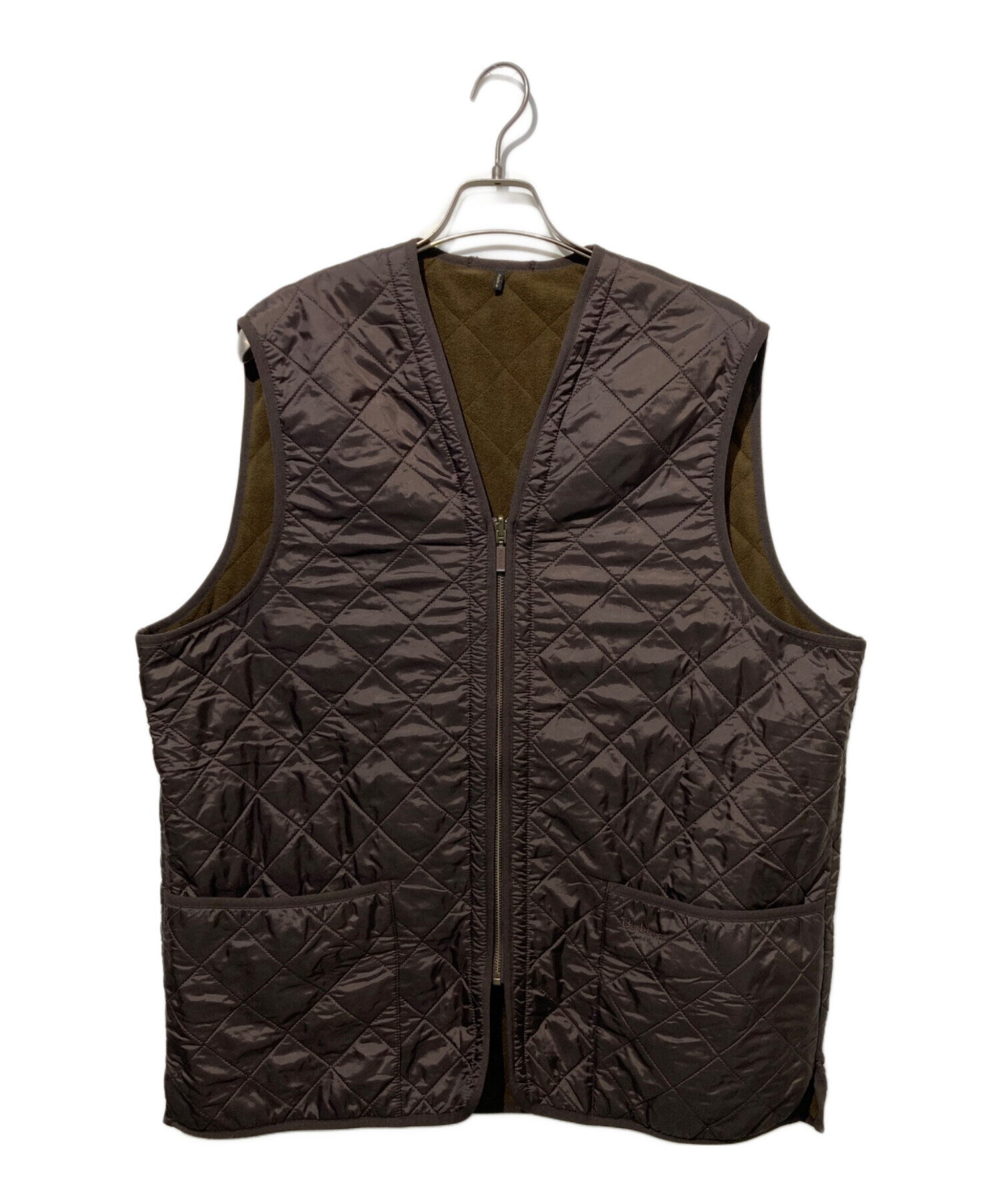 中古・古着通販】Barbour (バブアー) キルティングベスト ブラウン