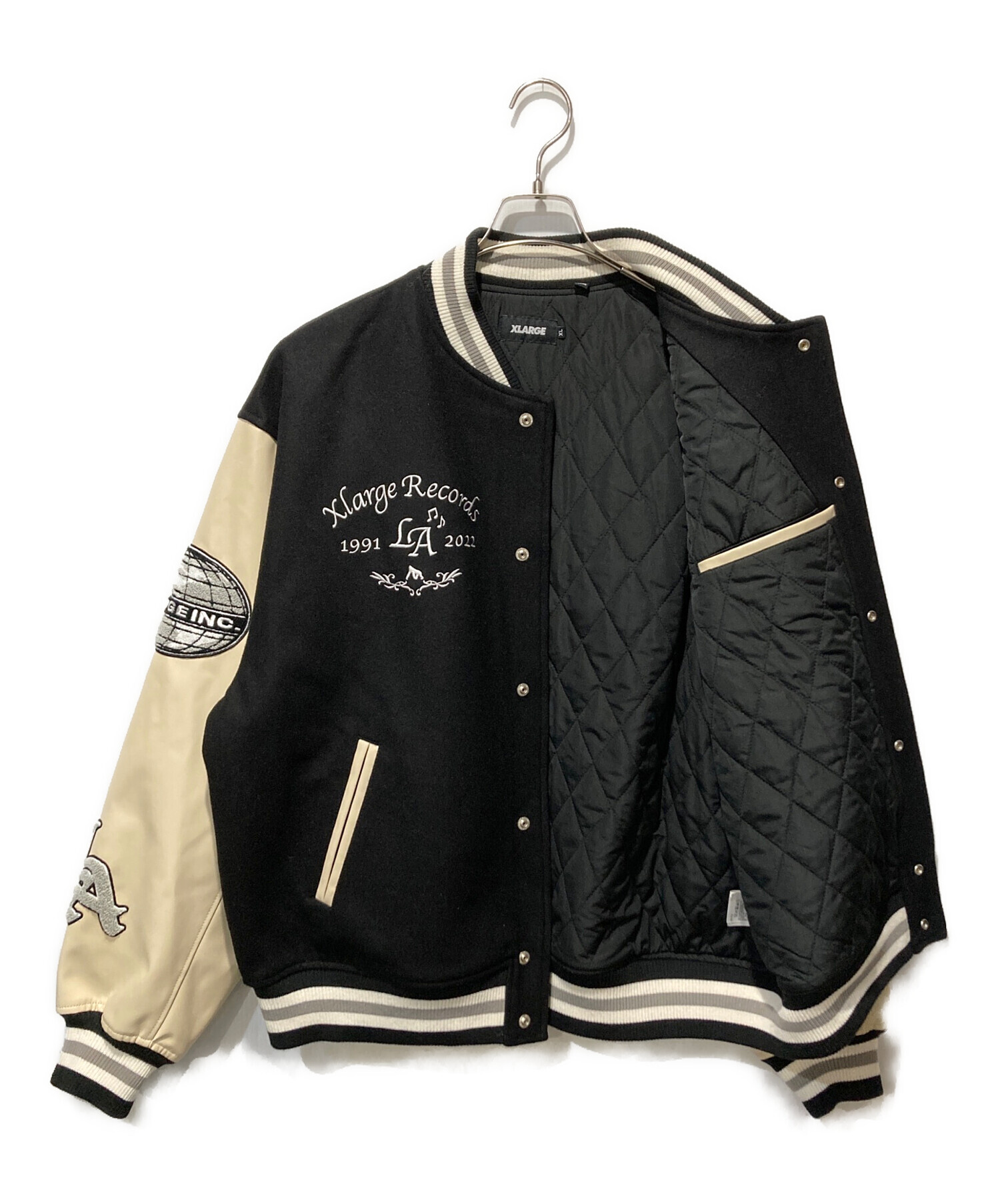 中古・古着通販】X-LARGE (エクストララージ) スタジャン ブラック