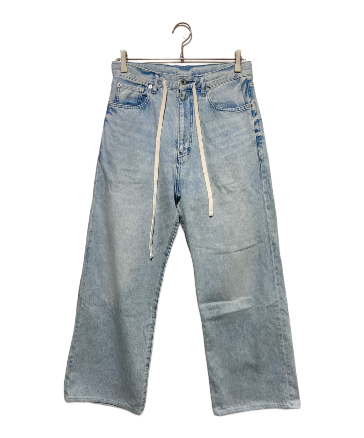 【M】ウィムガゼット　ドロストデニムパンツ36 中古・古着通販】Whim Gazette (ウィムガゼット) ドロストデニムパンツ