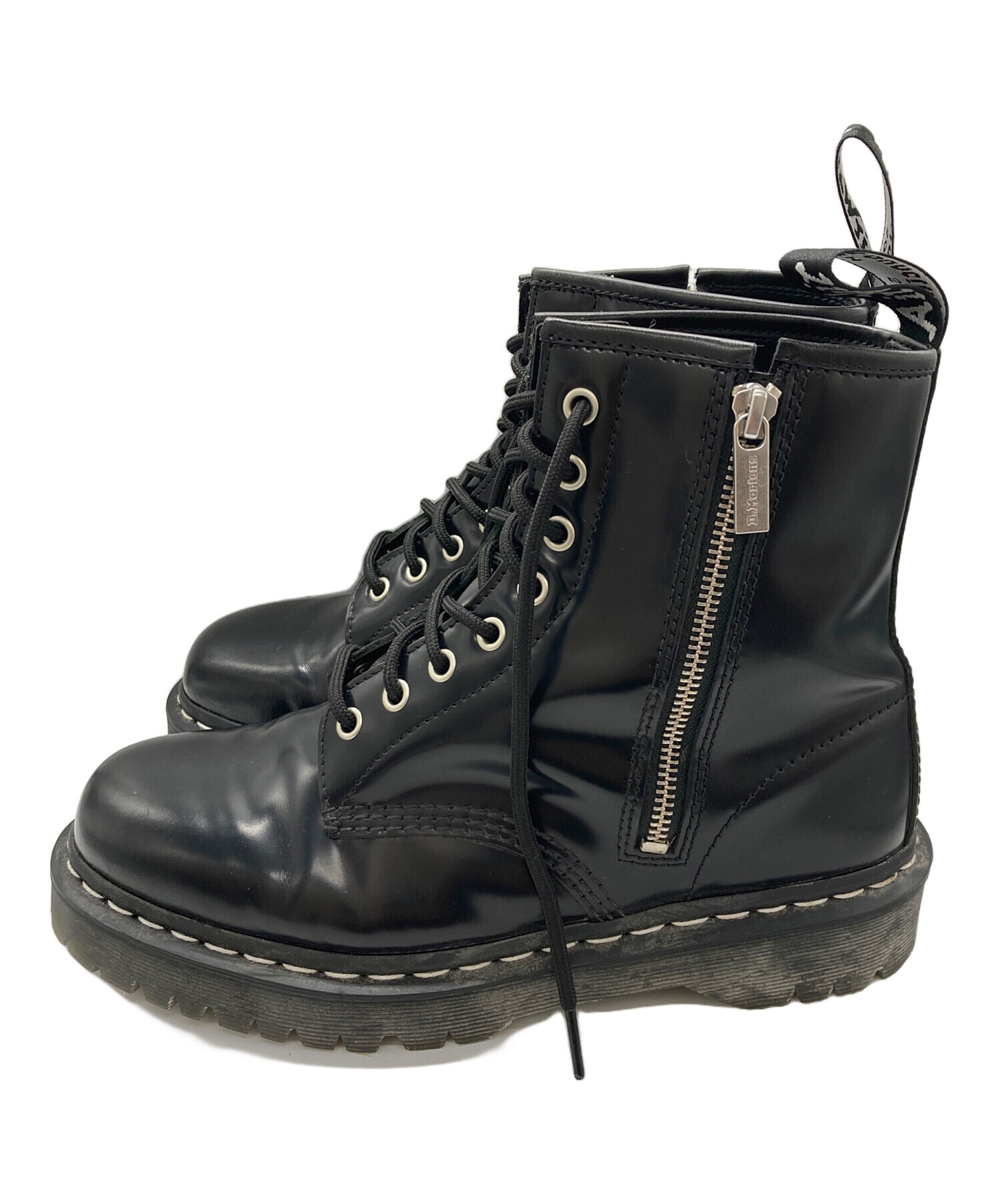 Dr. Martens廃盤モデル！生産終了！サイズUK8！14ホール黒ハードコア 中古・古着通販】Dr.Martens (ドクターマーチン) 1460 ZIP8ホール