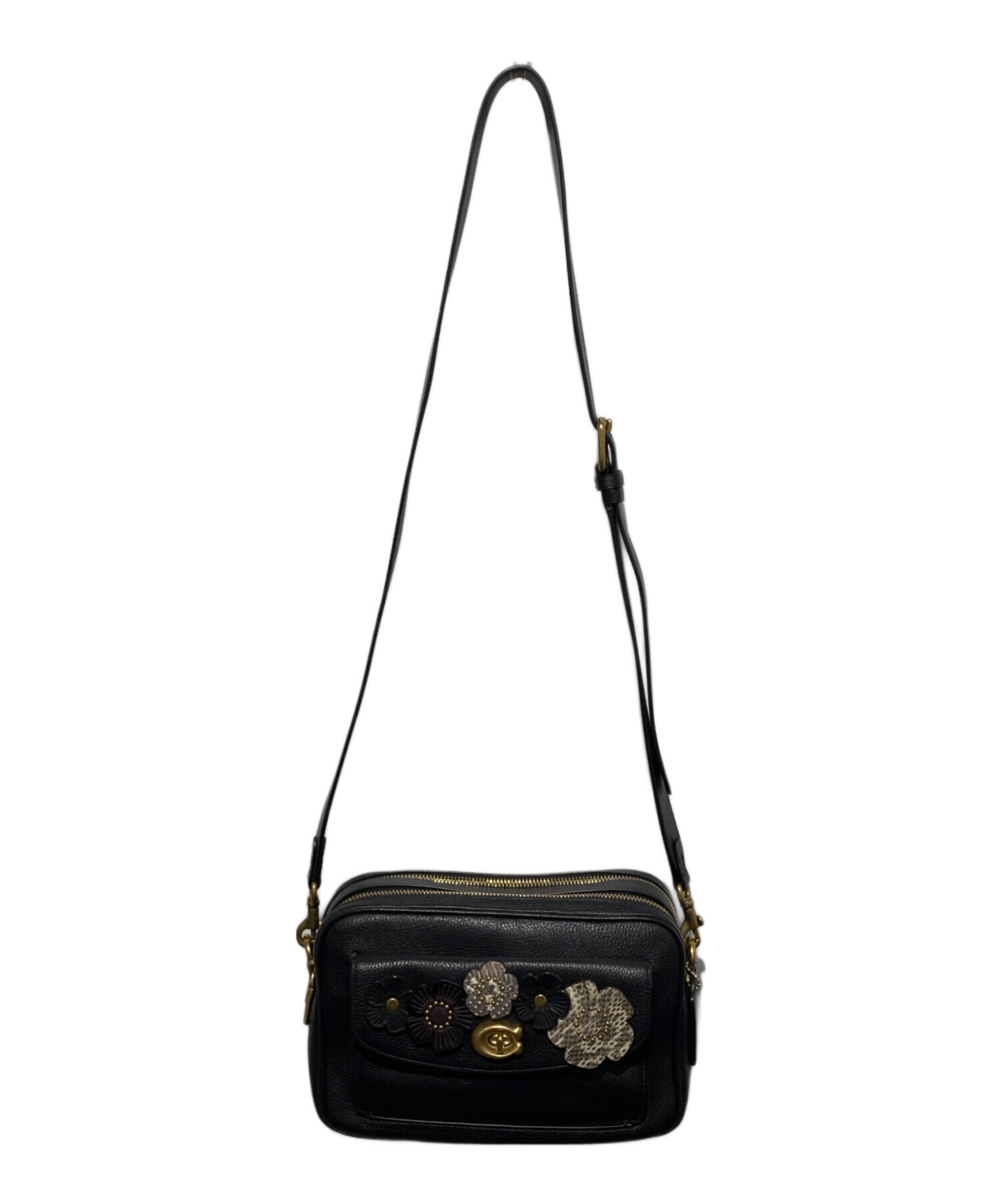 中古・古着通販】COACH (コーチ) キャシー カメラバッグ ブラック
