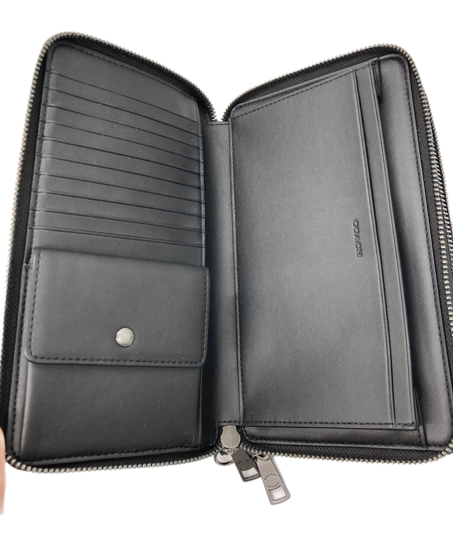 中古・古着通販】COACH (コーチ) ダブル ジップ トラベル