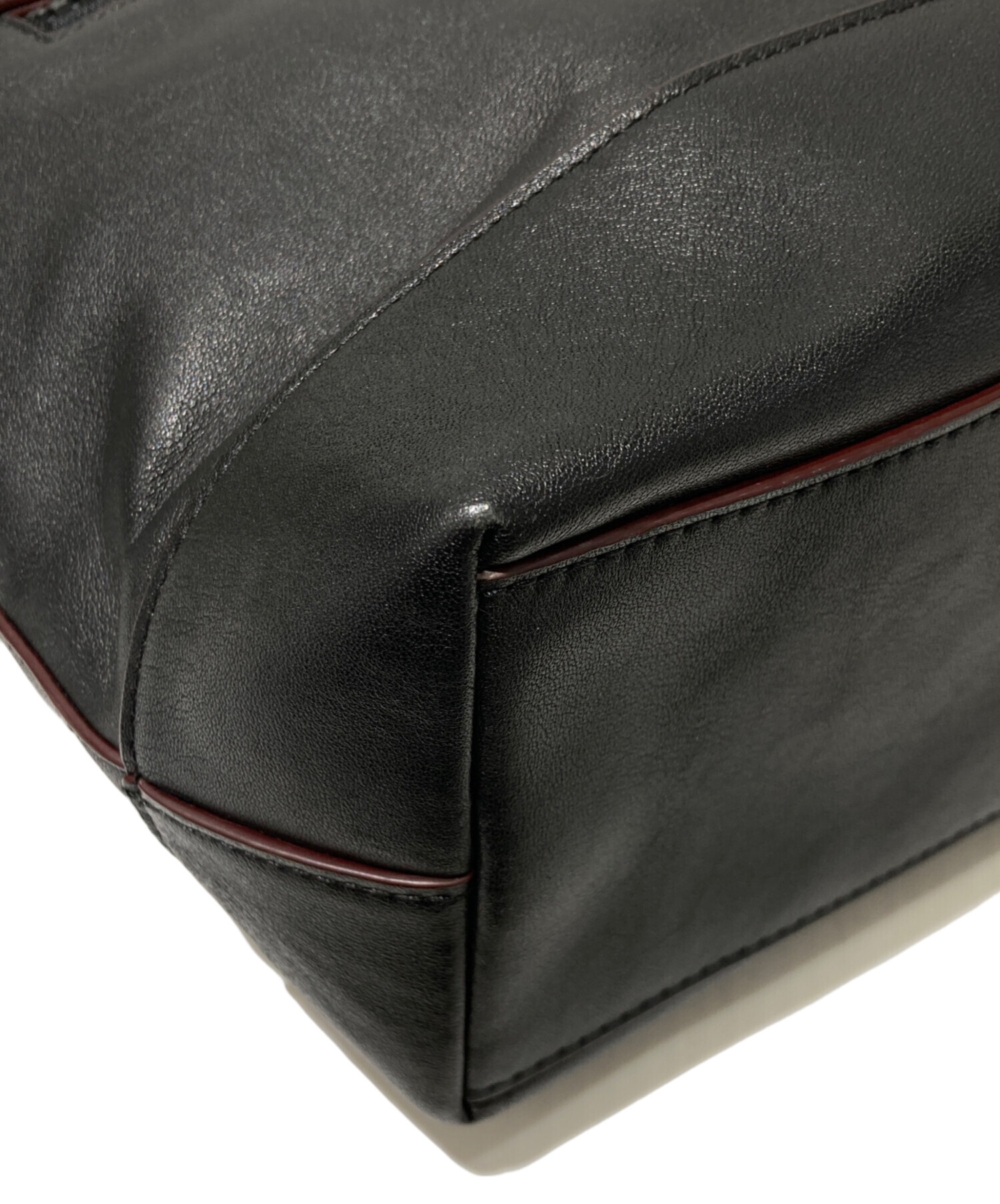 中古・古着通販】COACH (コーチ) レザーメッセンジャーバッグ ブラック