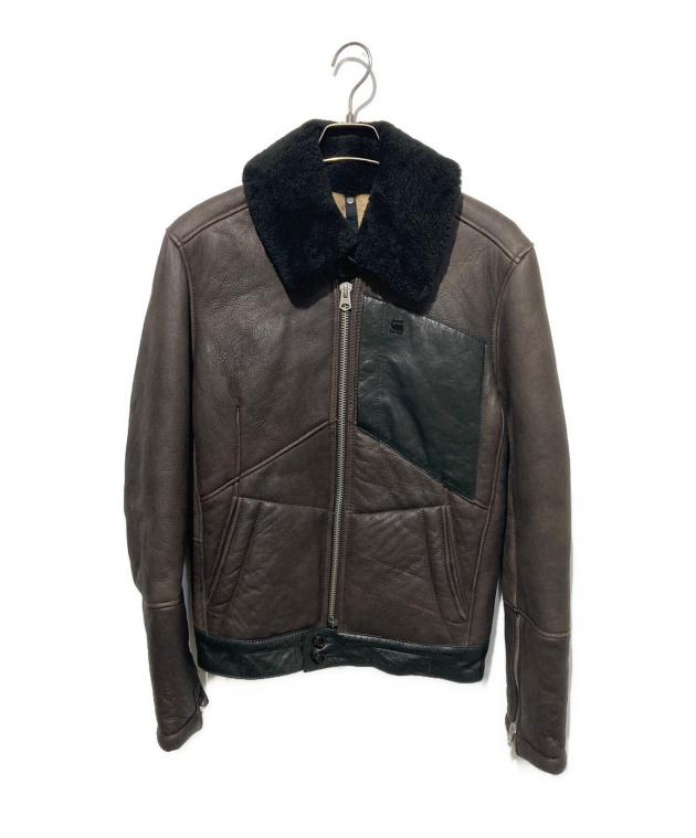 G-STAR RAW★コットンジャケット★ライダース★ヴィンテージ★ミリタリー 中古・古着通販】G-STAR RAW (ジースターロゥ) PILOT LEATHER JACKET