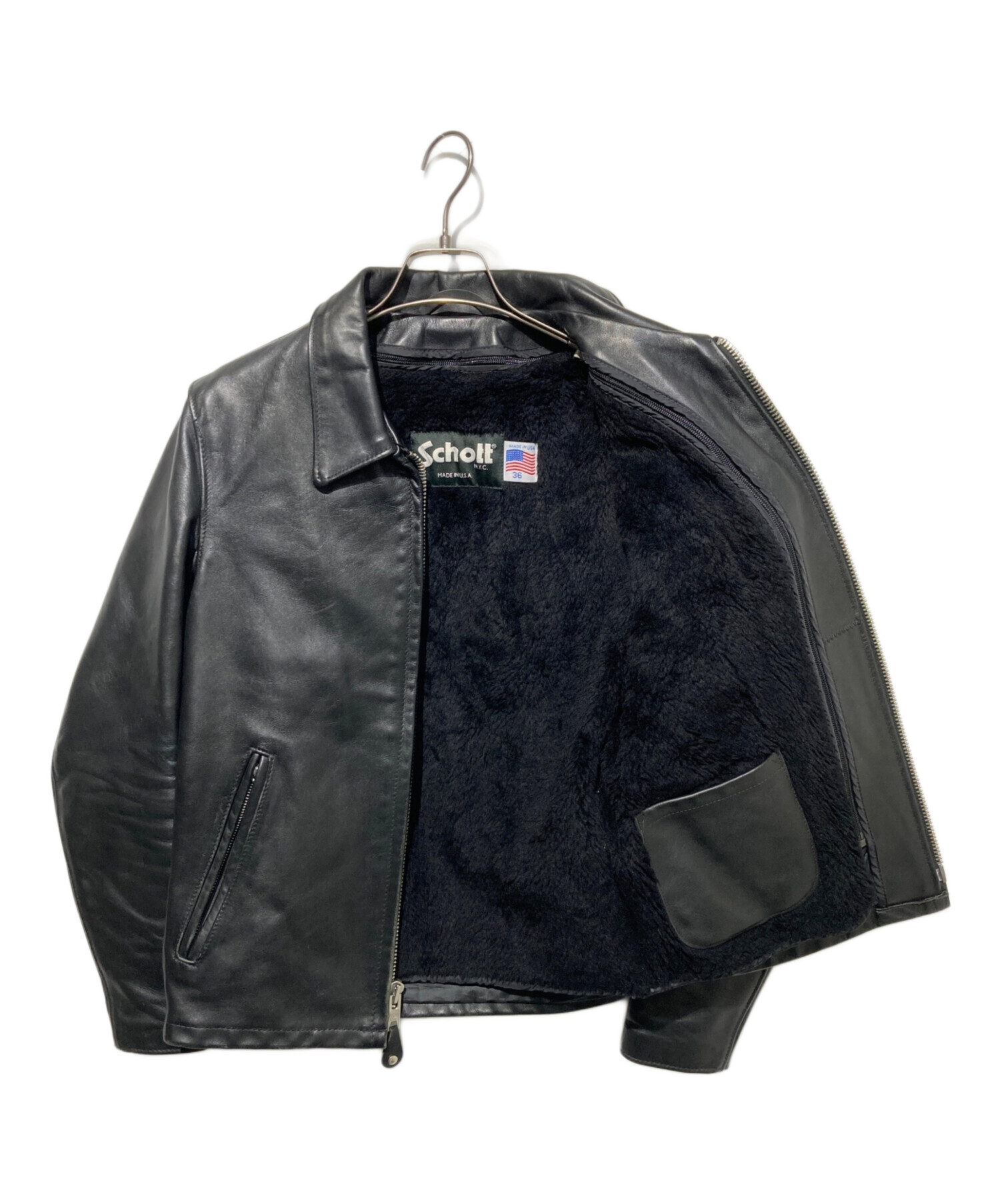 中古・古着通販】Schott (ショット) レザーシングルライダース