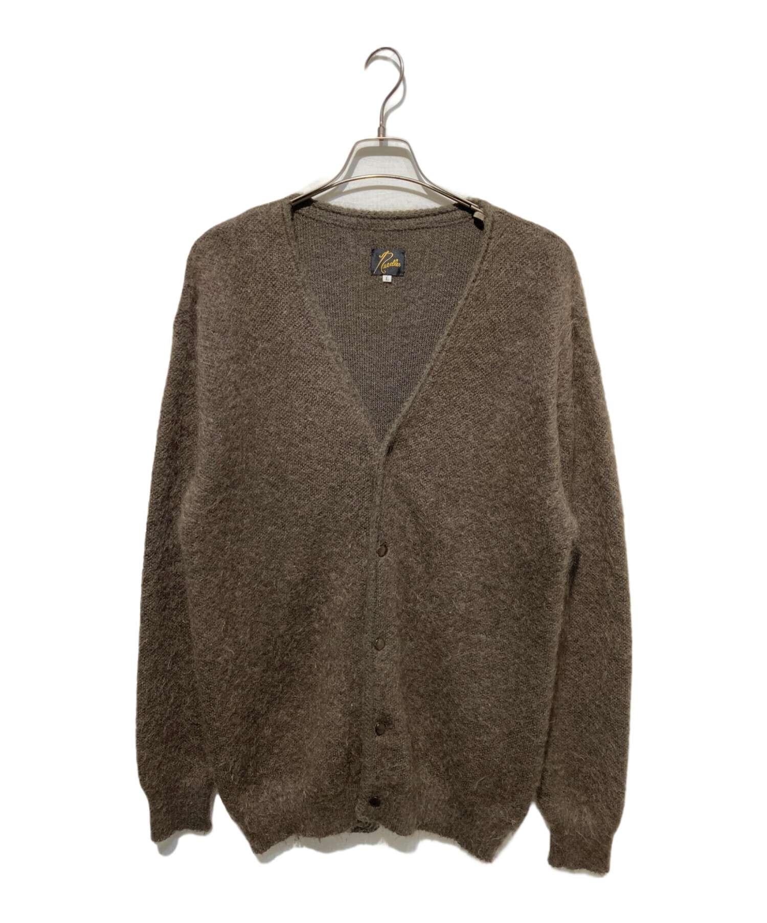 新品未使用　ニードルス　NEEDLES モヘア　カーディガン　ブラウン　S 中古・古着通販】Needles (ニードルズ) Mohair Cardigan - Solid