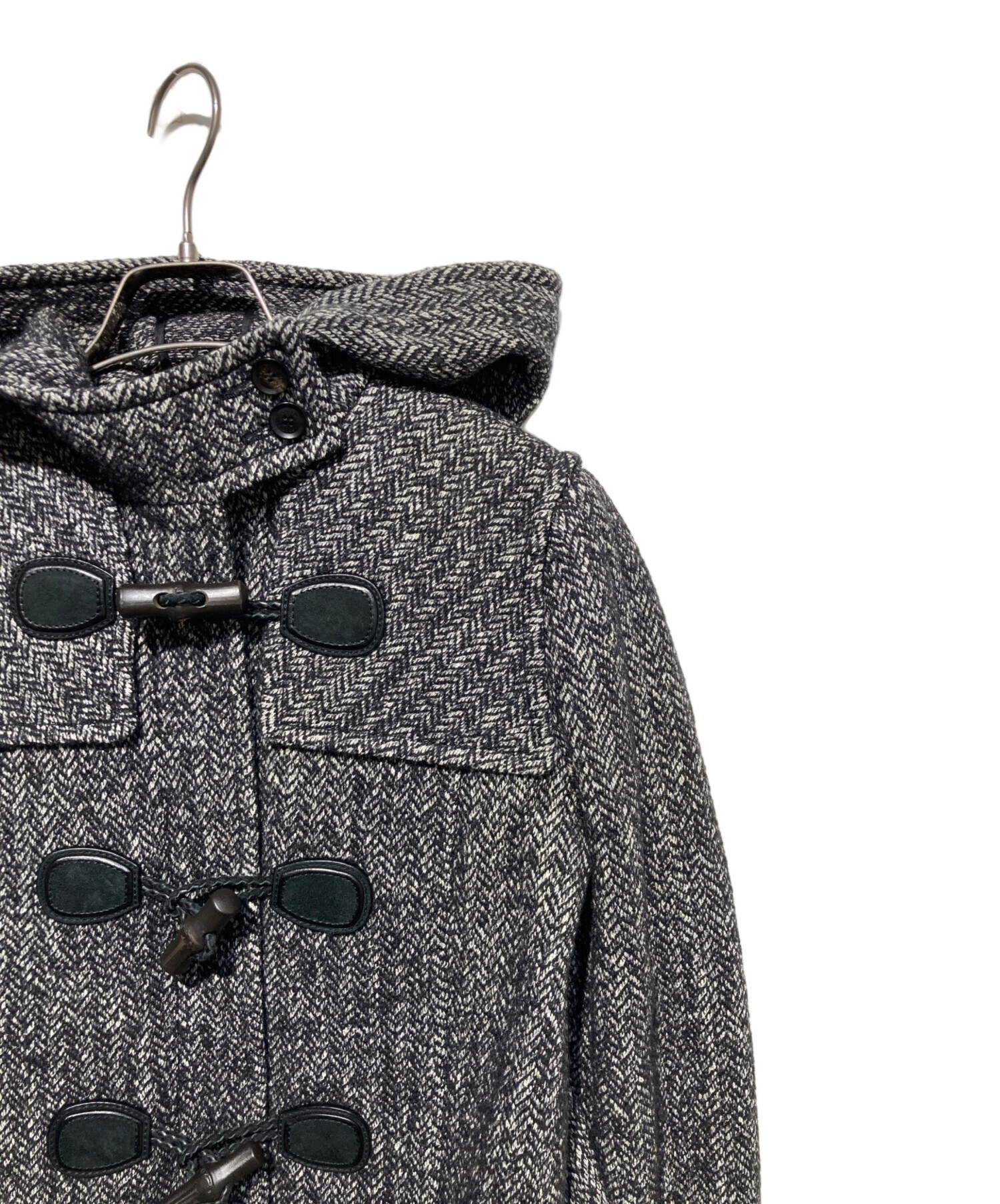 中古・古着通販】GUCCI (グッチ) ダッフルコート ブラック サイズ:38