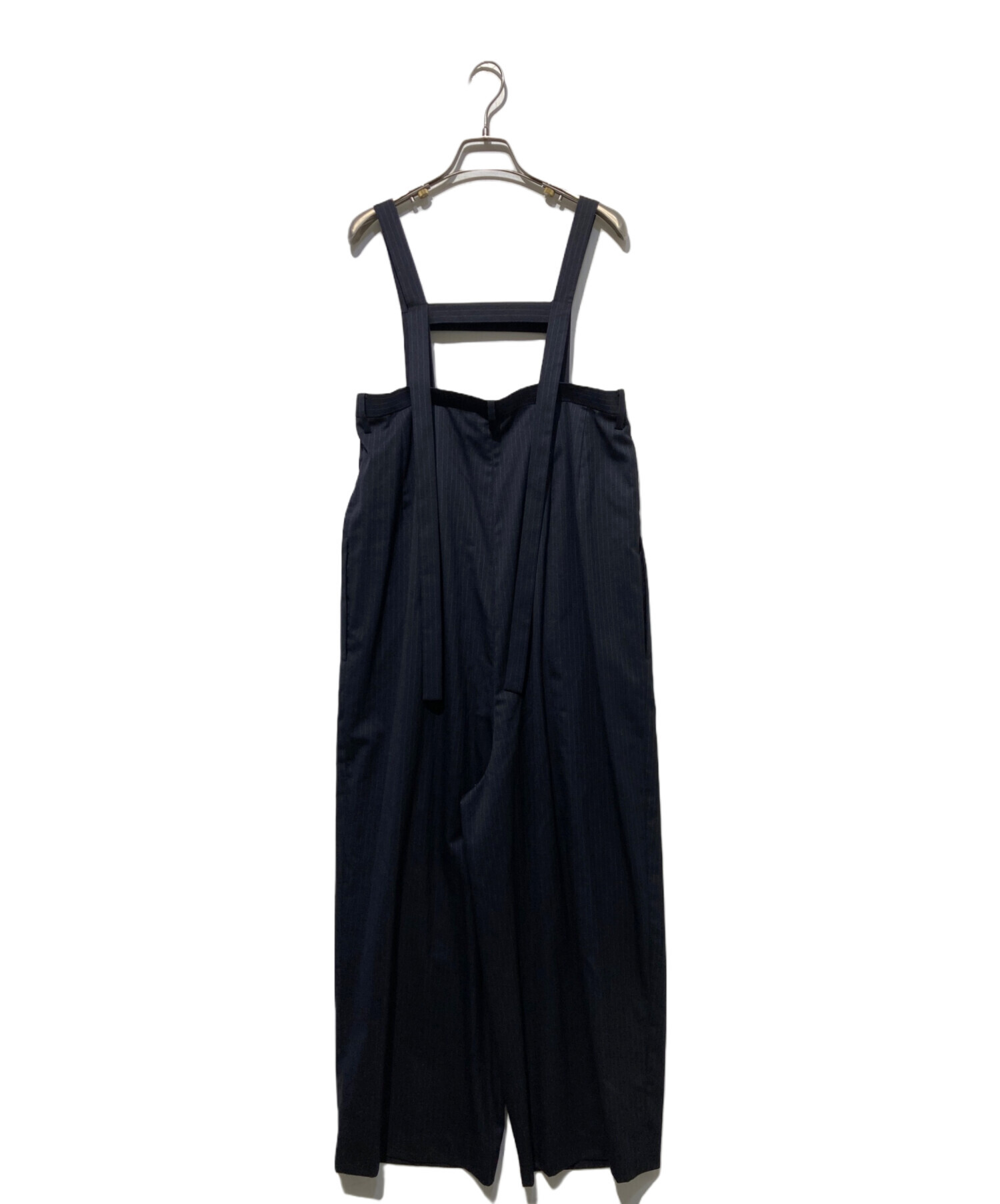 中古・古着通販】ENFOLD (エンフォルド) STRAP-TROUSERS ネイビー 中古・古着通販】ENFOLD (エンフォルド) STRAP-TROUSERS ネイビー