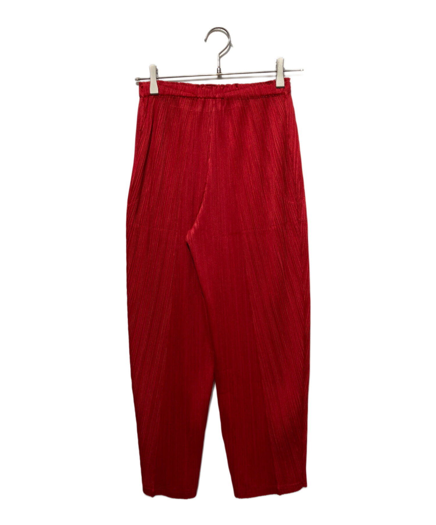 美品✨PLEATS PLEASE サイズ3 L相当 総柄 プリーツパンツ レッド 中古・古着通販】PLEATS PLEASE (プリーツプリーズ) プリーツパンツ