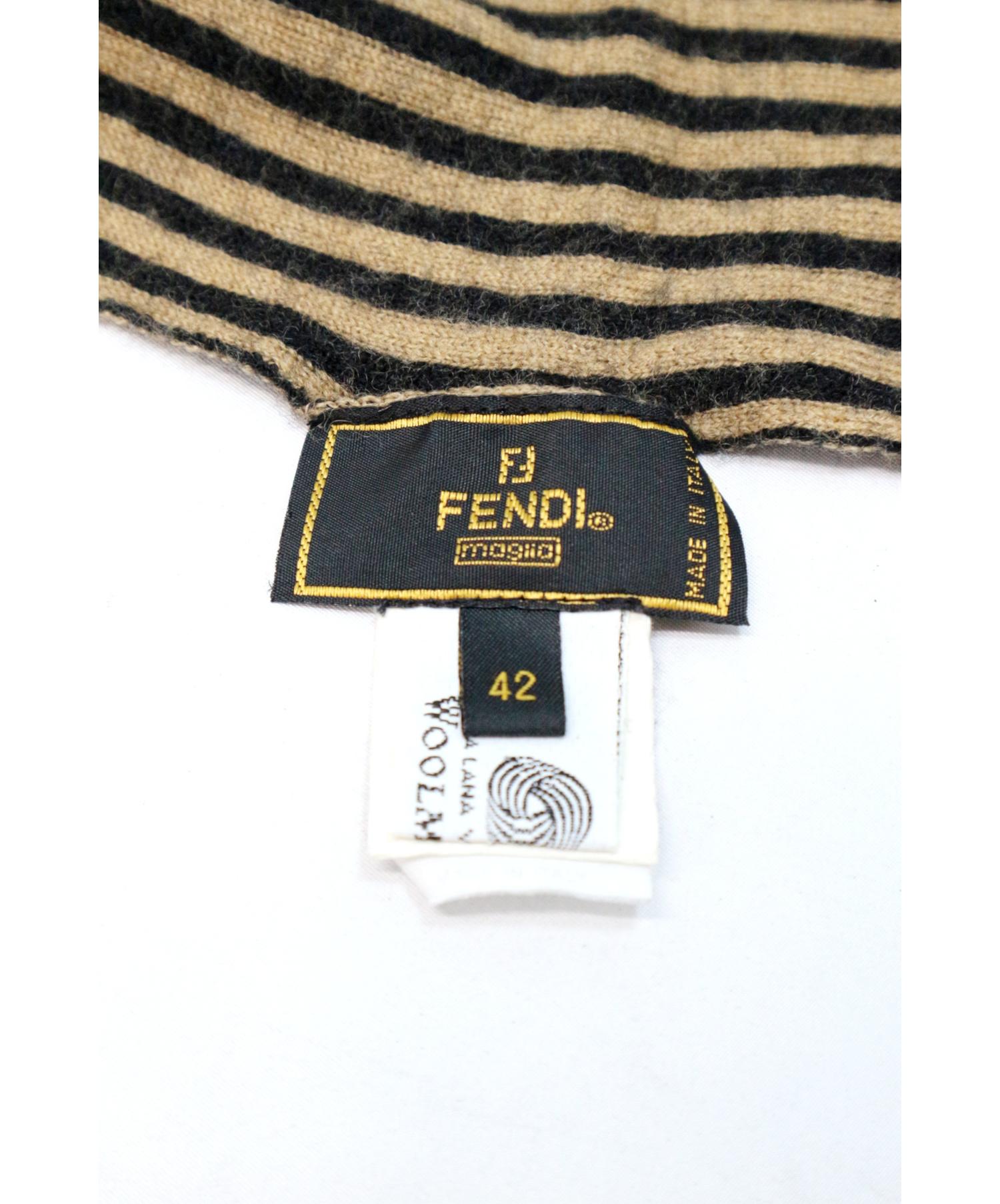 中古・古着通販】FENDI (フェンディ) ストール ストライプ ズッカ
