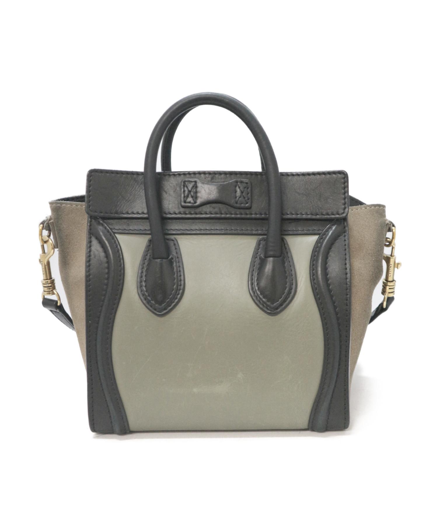 中古・古着通販】CELINE (セリーヌ) ラゲージナノショッパー グリーン 
