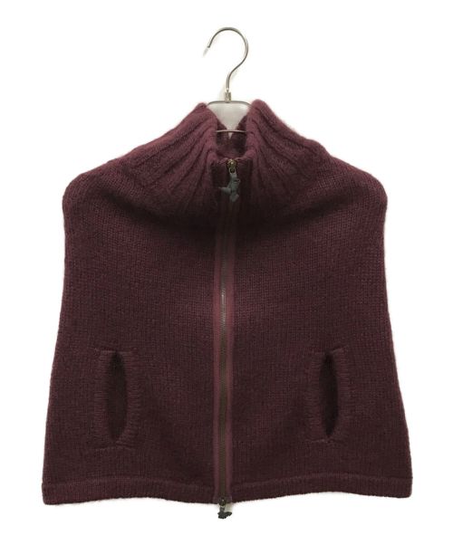 【レア品】【未使用】MARNI ポンチョ　サイズ:38 中古・古着通販】MARNI (マルニ) ニットポンチョ レッド サイズ:38