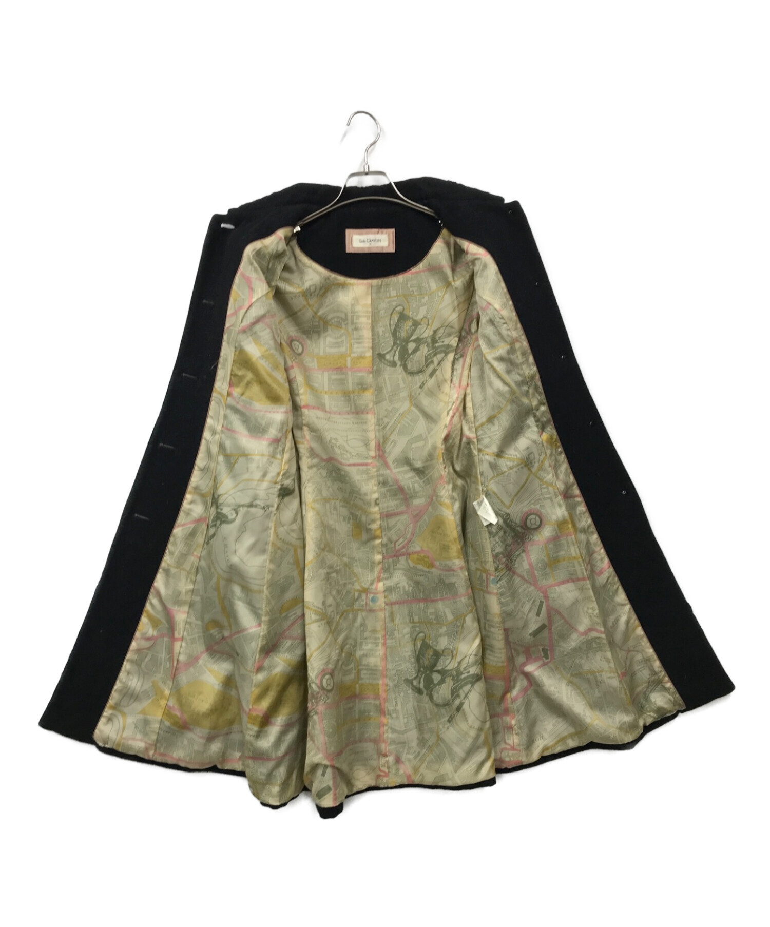 中古・古着通販】Lois CRAYON (ロイスクレヨン) コート ブラック