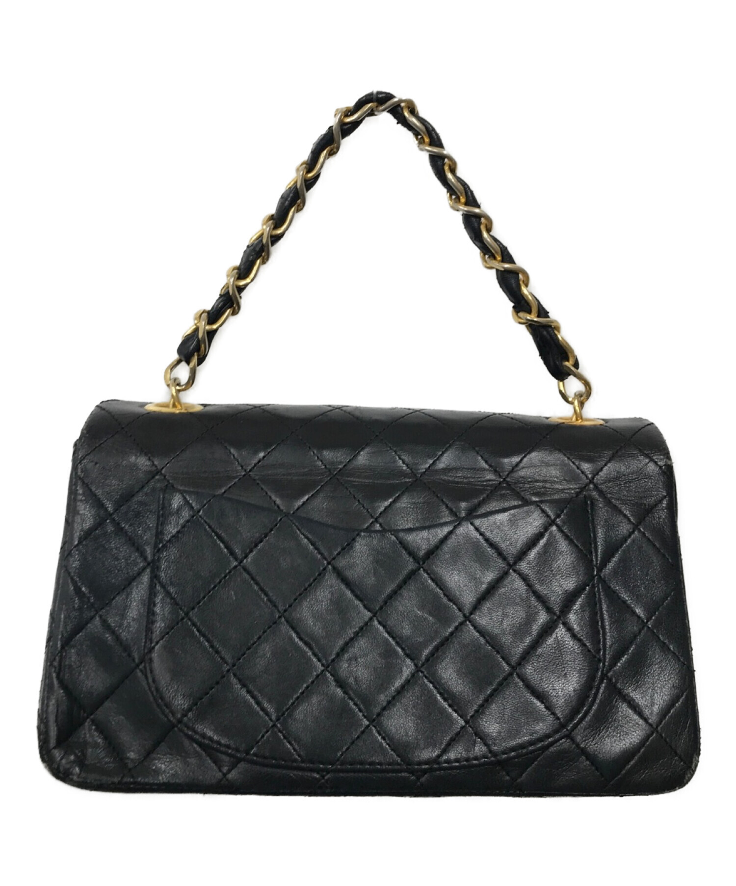 中古・古着通販】CHANEL (シャネル) チェーンハンドルバッグ ブラック