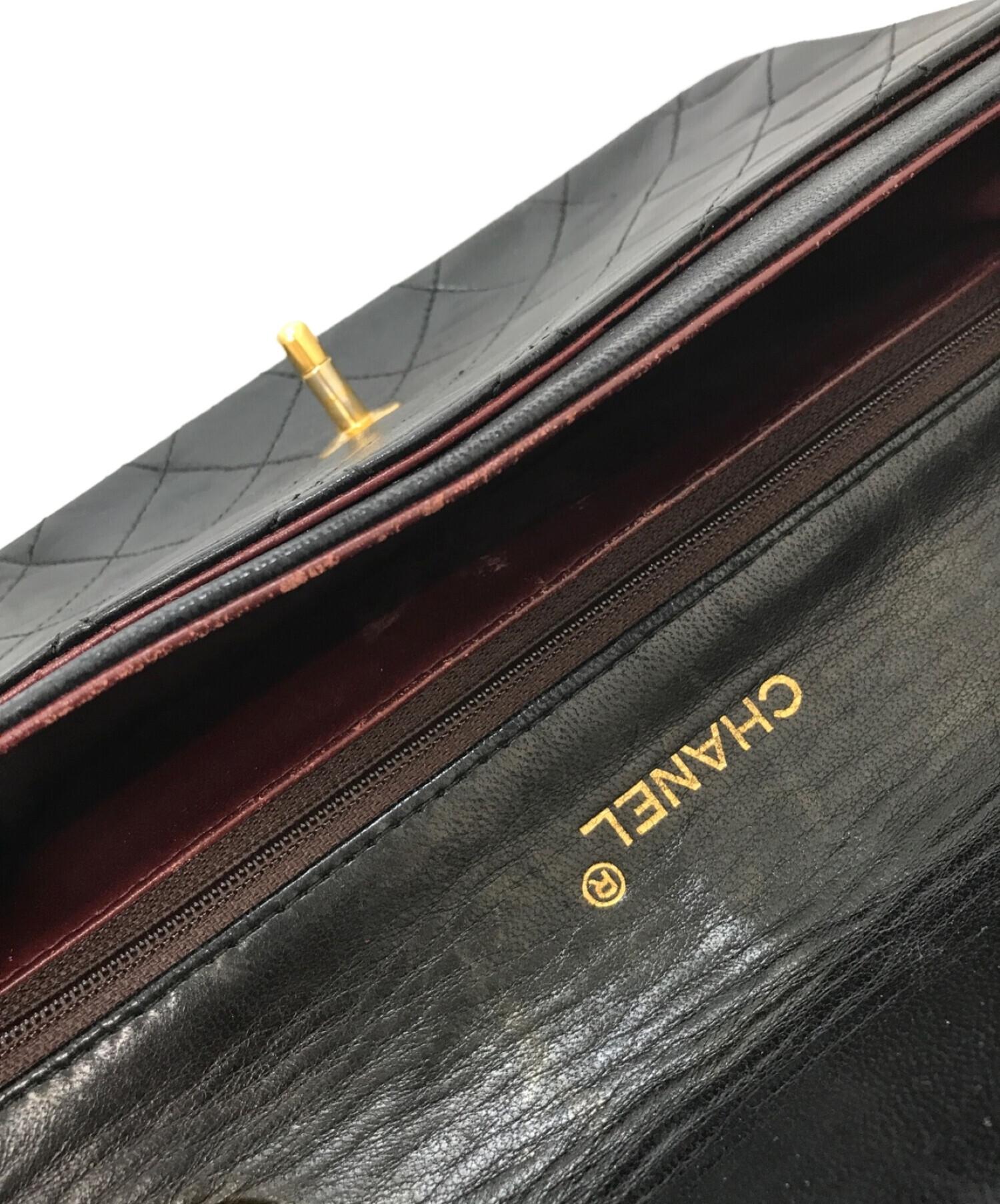 中古・古着通販】CHANEL (シャネル) チェーンハンドルバッグ ブラック