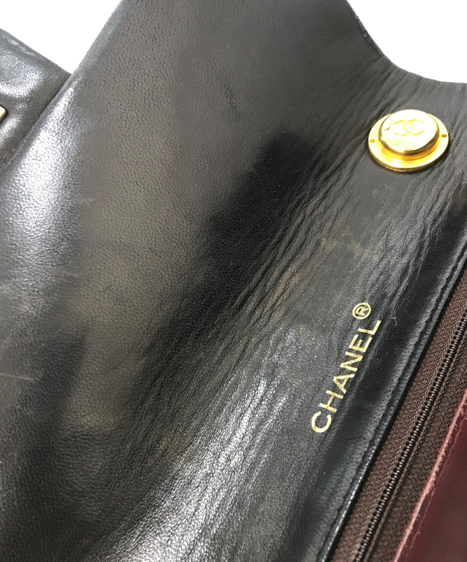 中古・古着通販】CHANEL (シャネル) チェーンハンドルバッグ ブラック 