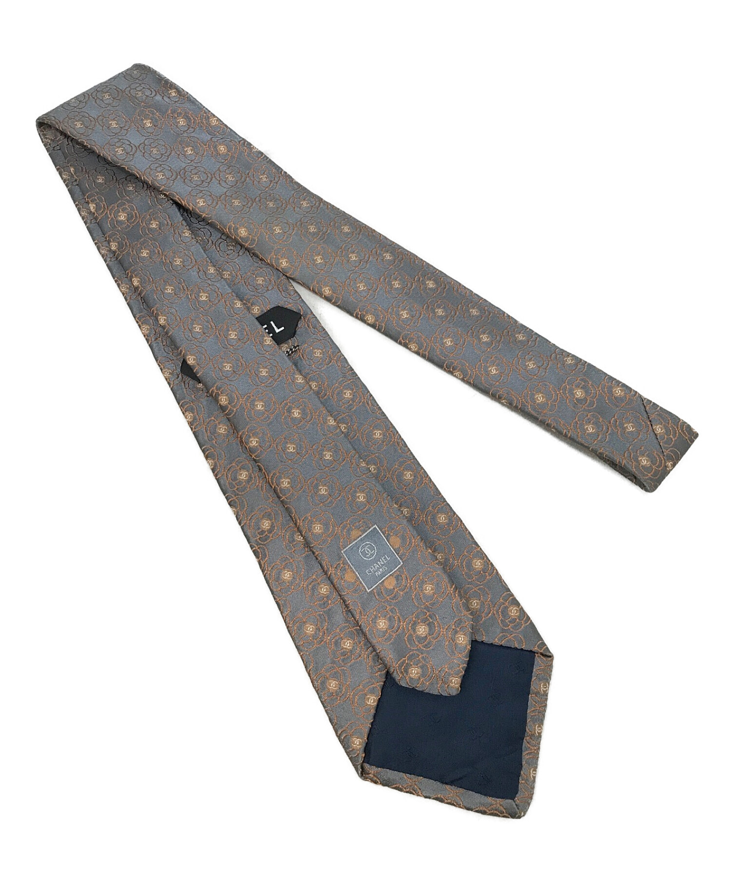 シャネル ネクタイ 4本セット グレー ネイビー シャネル ネクタイ 4本セット グレー ネイビー シャネル ネクタイ 4本