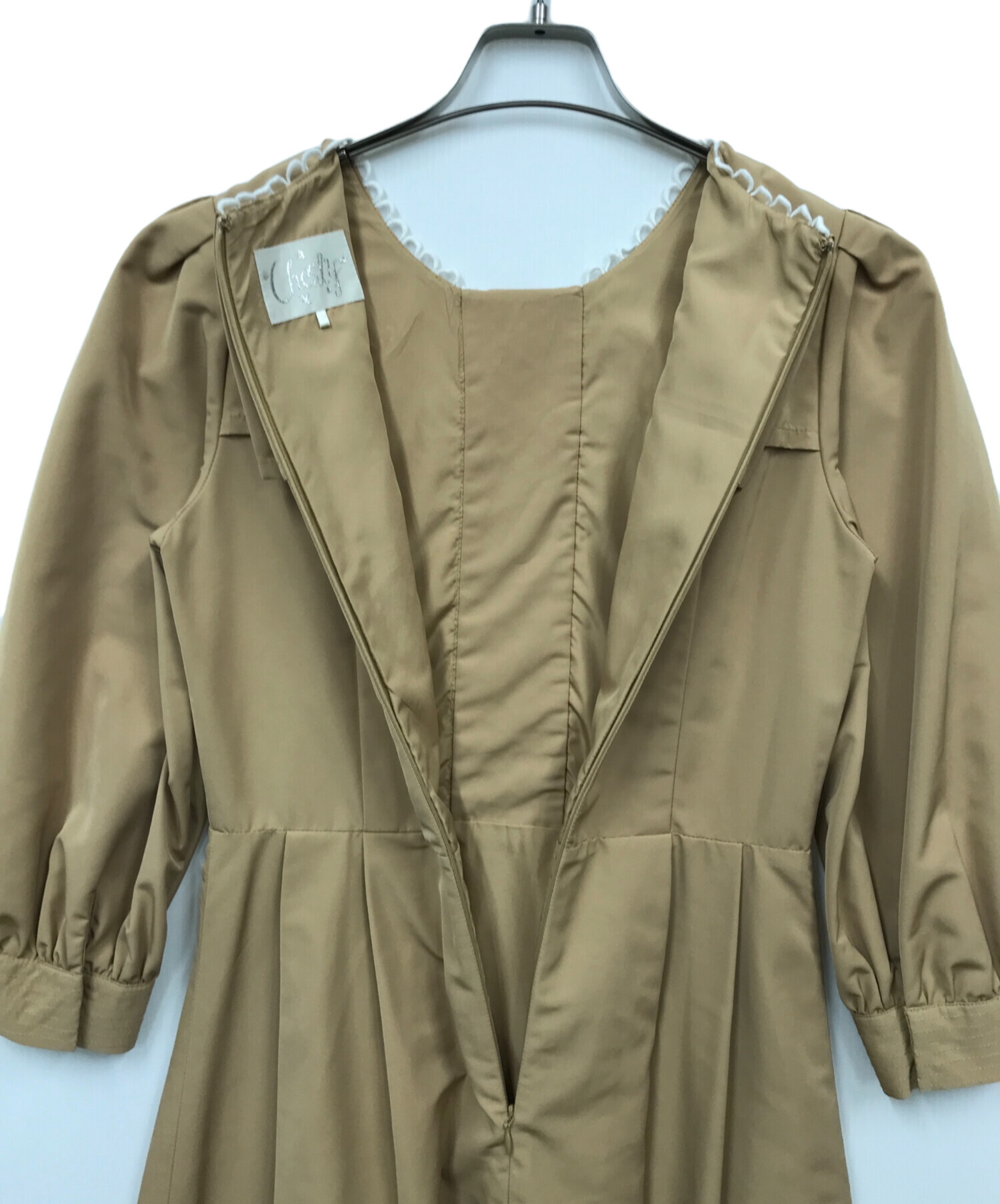 中古・古着通販】CHESTY (チェスティ) 装飾ノースリーブワンピース