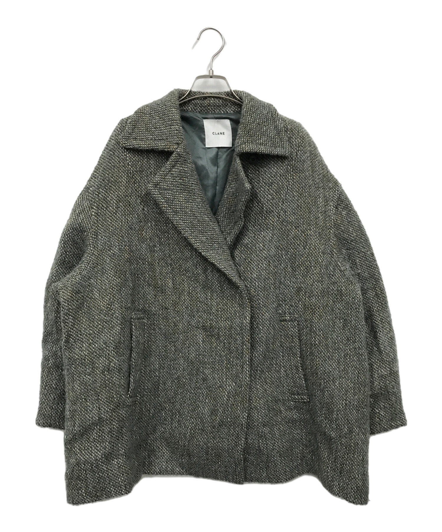 CLANE MIX LOOP TWEED BOX COAT 完売コート MINAMI TANAKA×CLANE OVER