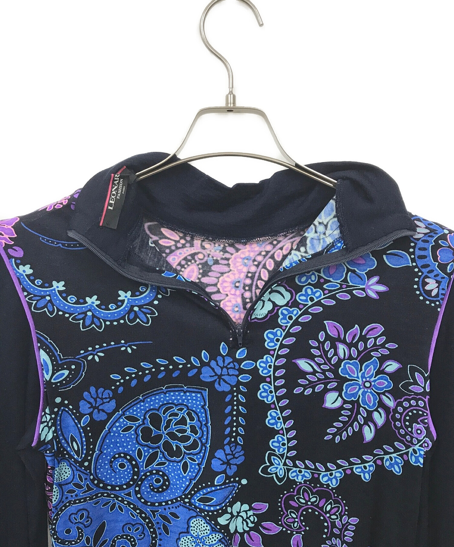 中古・古着通販】LEONARD (レオナール) シルクウールブラウス パープル 