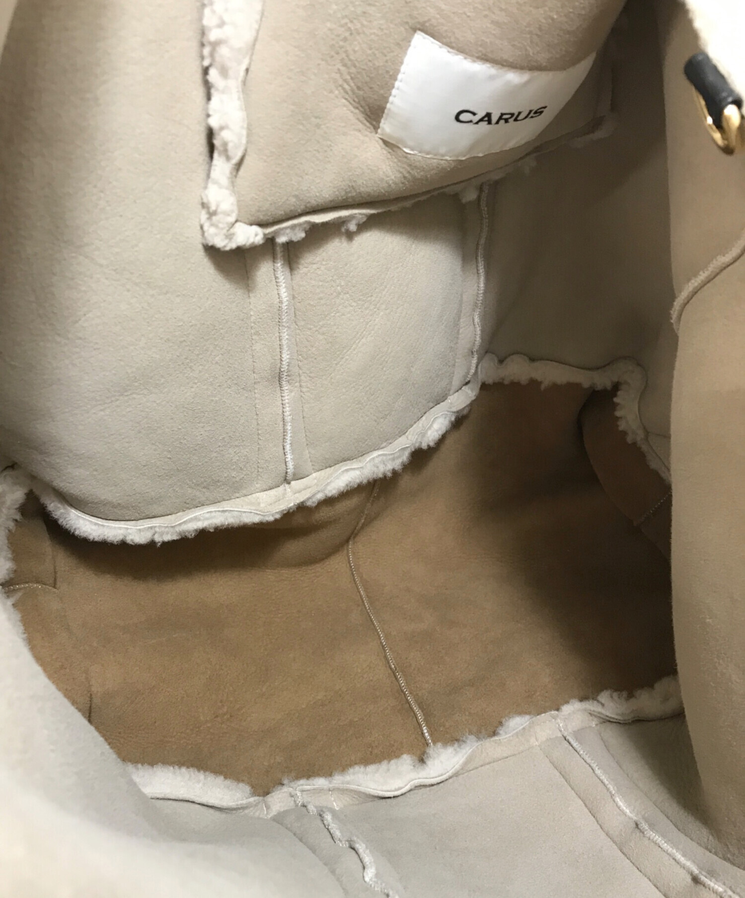 中古・古着通販】CARUS (カルス) ムートントートバッグ ベージュ