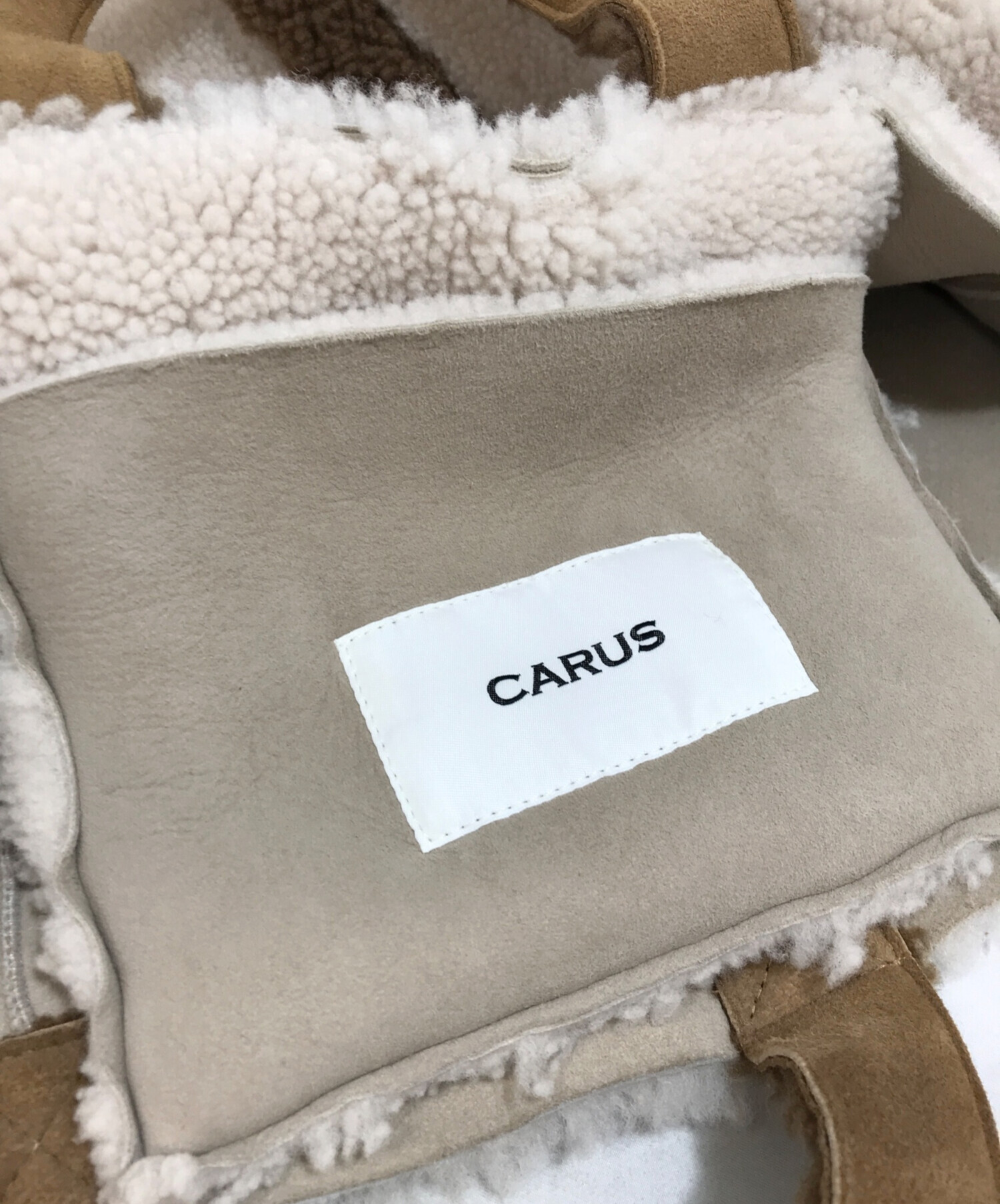 中古・古着通販】CARUS (カルス) ムートントートバッグ ベージュ