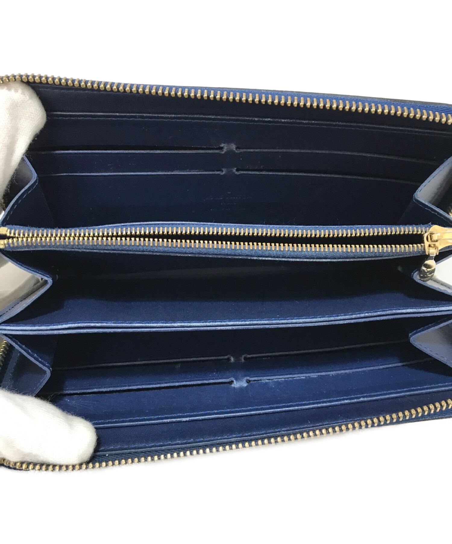 Louis Vuitton/ルイヴィトン長財布　ネイビー 中古 ルイヴィトン長財布(ネイビー)