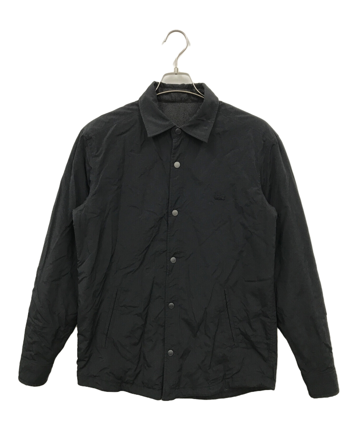 ラコステ　リバーシブルジャケット ラコステ LACOSTE コーチ×バーシティ リバーシブルジャケット（ワイン